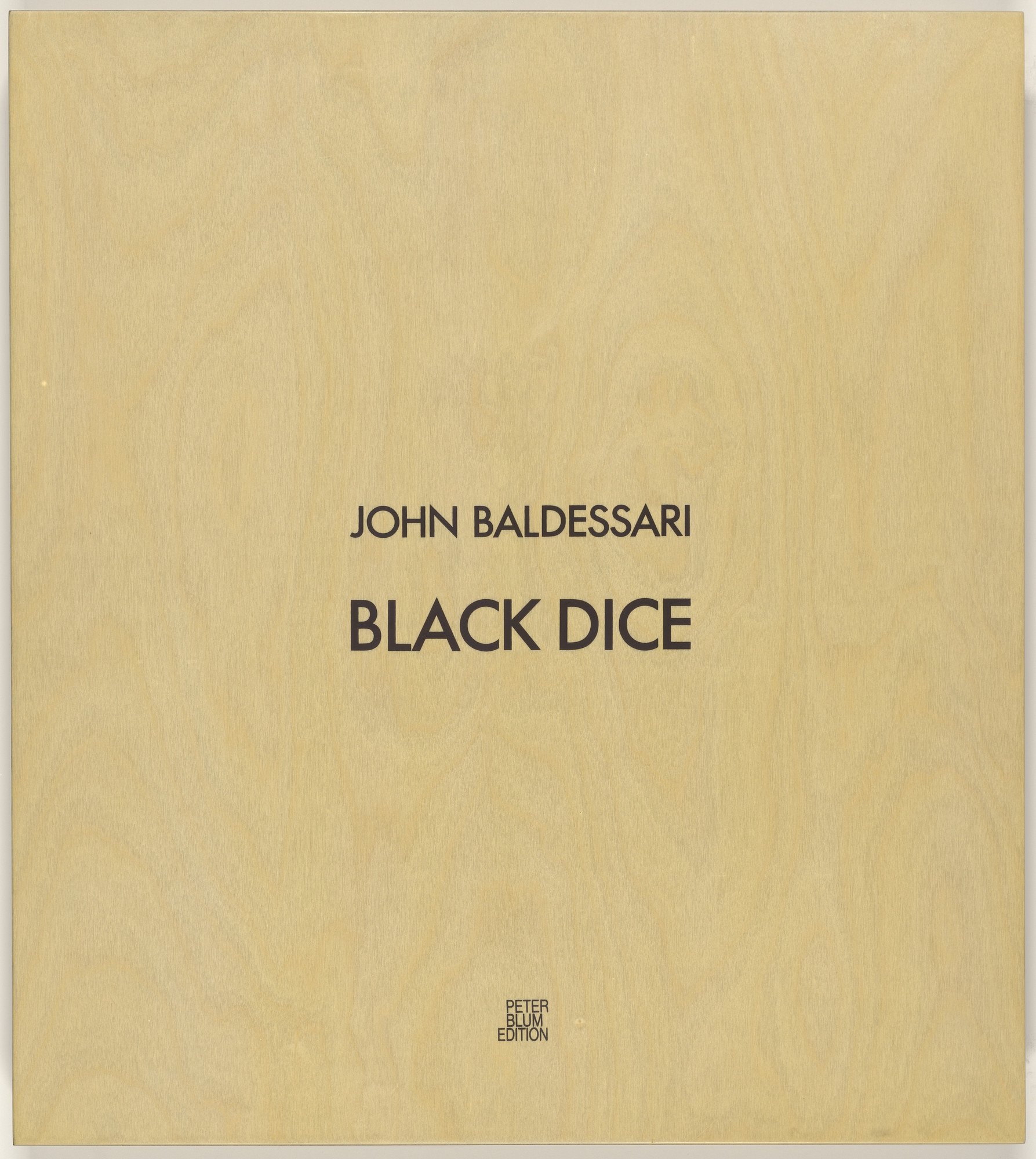 John Baldessari. Black Dice