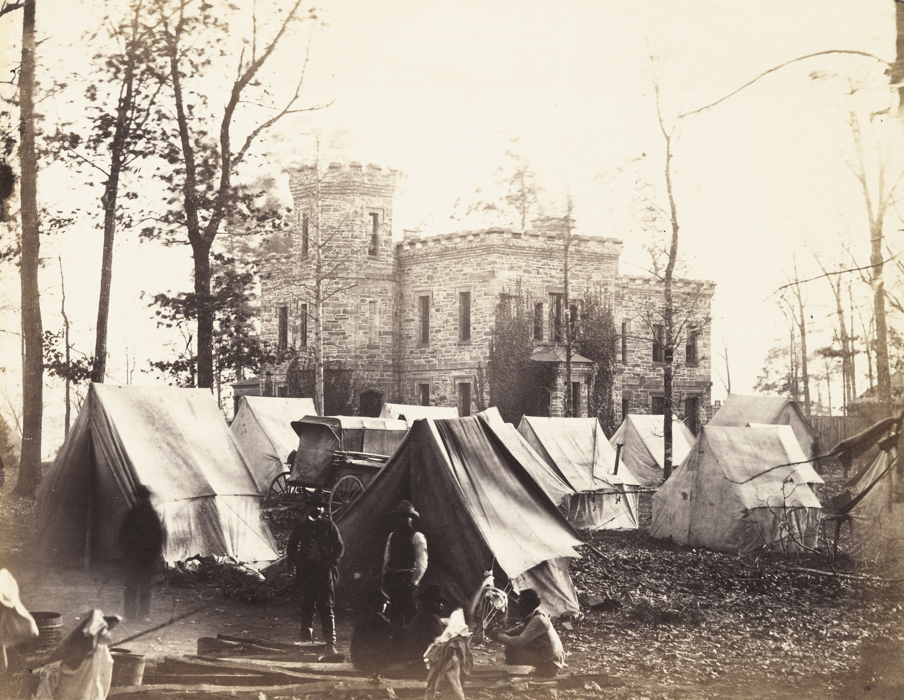 Alexander Gardner, Timothy O'Sullivan. Castle Murray, near Auburn, Virginia. November, 1863