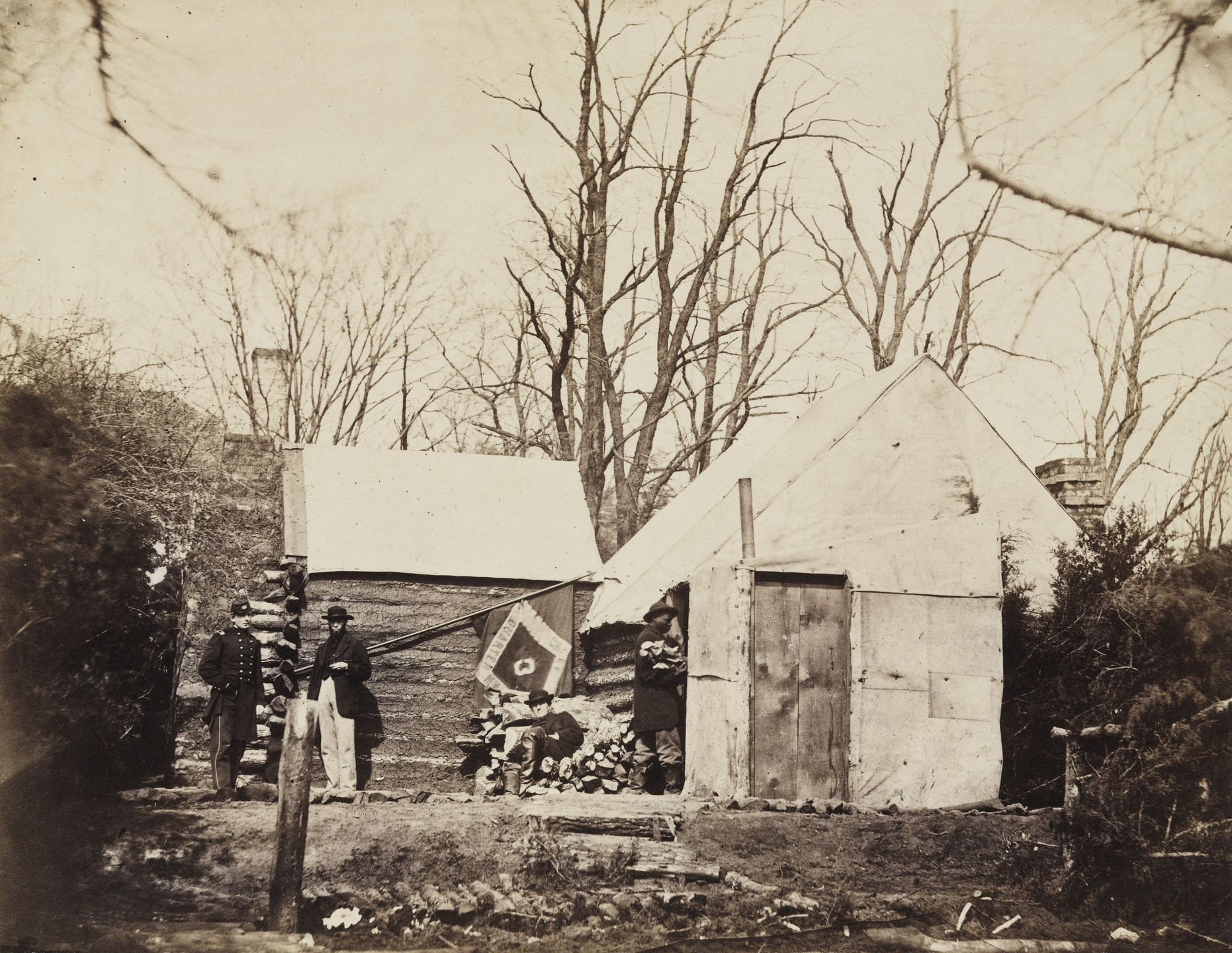 Alexander Gardner. Residence Chief Quartermaster Third Army Corps (Brandy Station). December, 1863