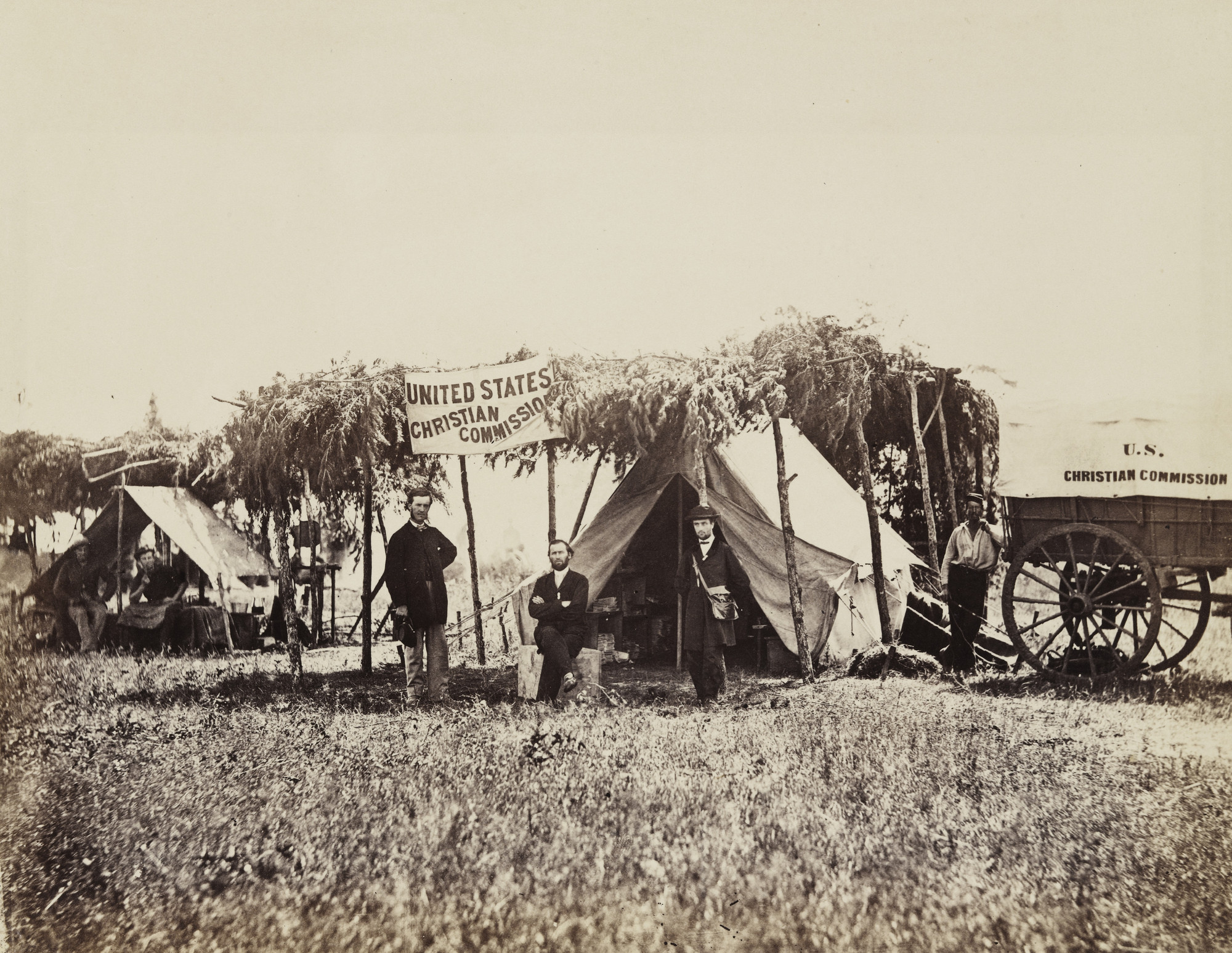 Alexander Gardner. Headquarters Christian Commission in the Field (Germantown)