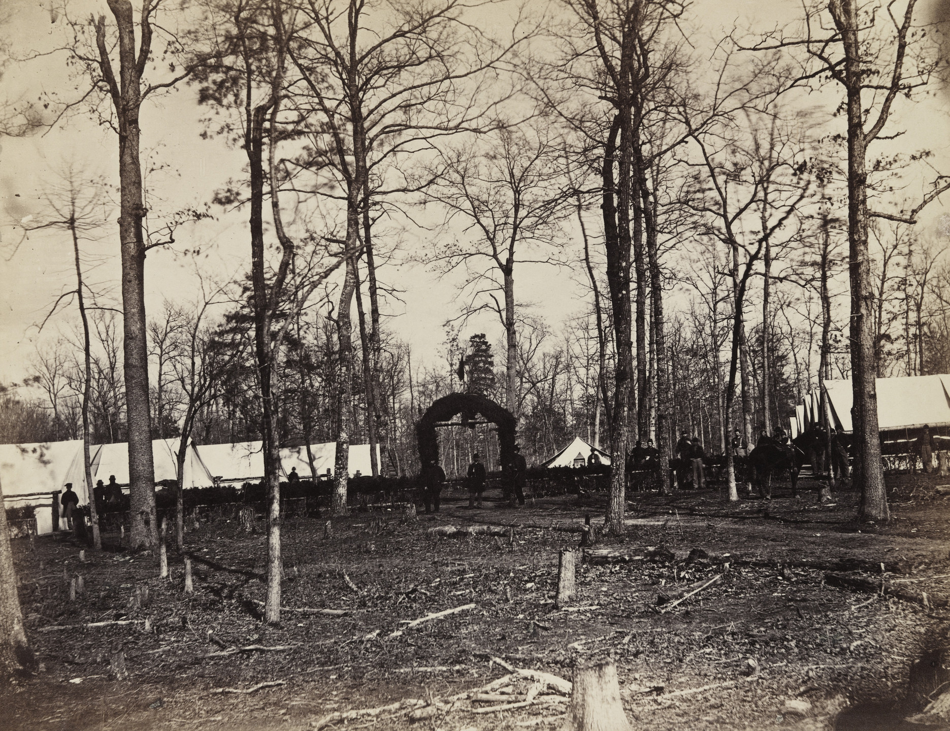 Alexander Gardner. Field Hospital, Second Army Corps, Brandy Station. February, 1864