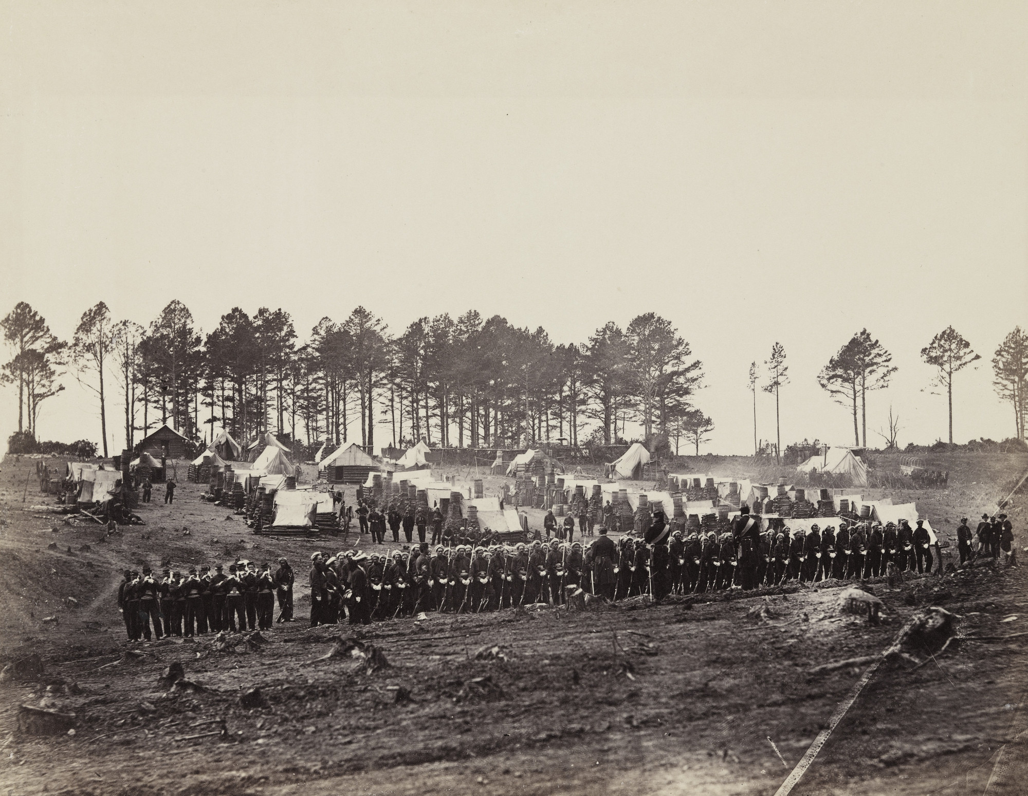 Alexander Gardner, Timothy O'Sullivan. Guard Mount, Head-Quarters Army of the Potomac