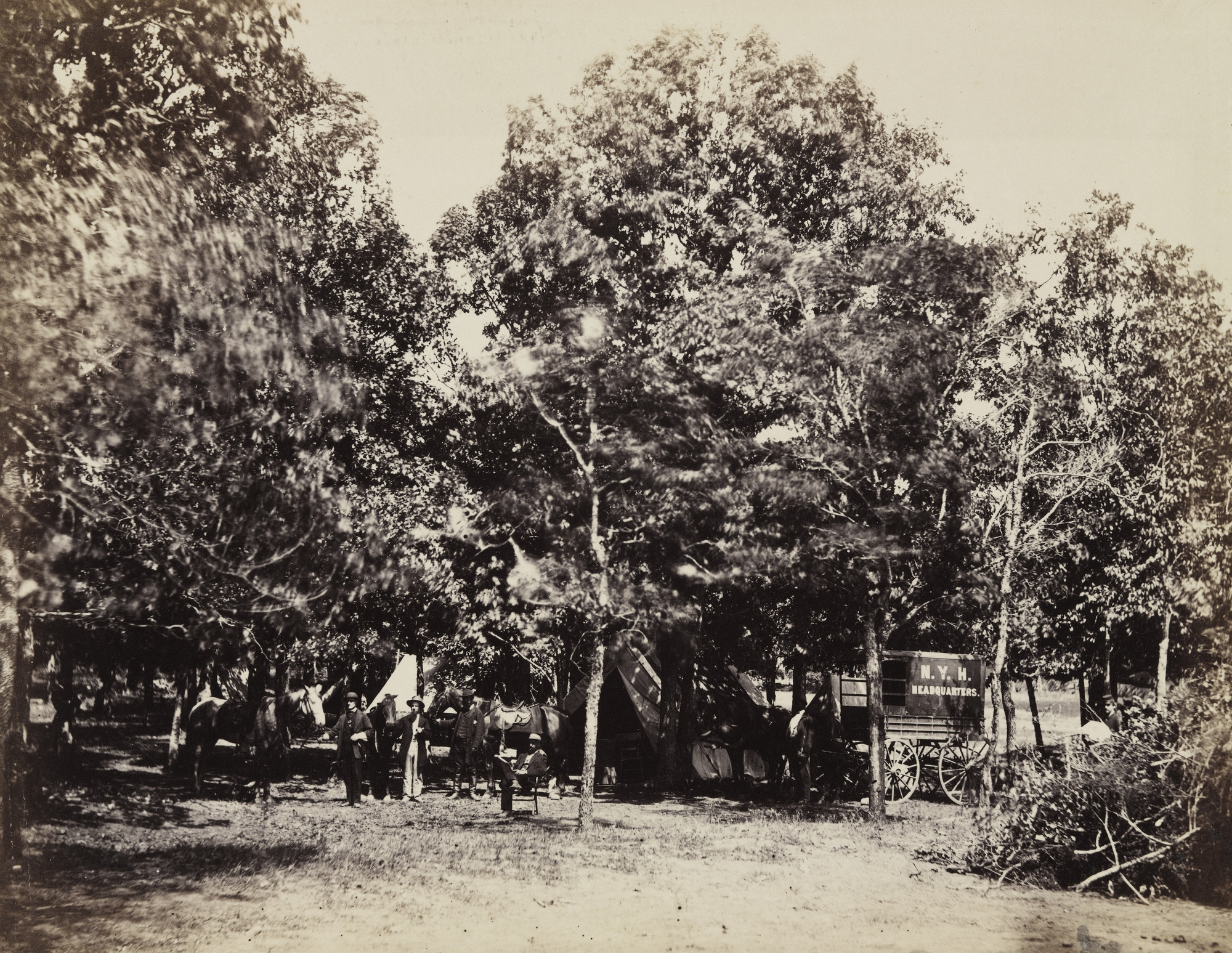 Alexander Gardner, Timothy O'Sullivan. Head-Quarters New York Herald, Army of the Potomac (Bealton)