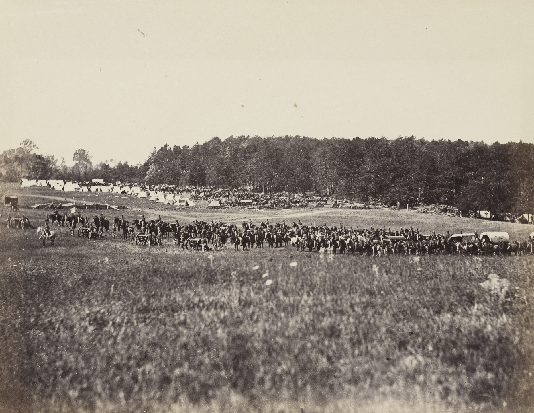 Alexander Gardner. Battery A, Fourth U.S. Artillery, Robertson&#39;s Brigade. February, 1864