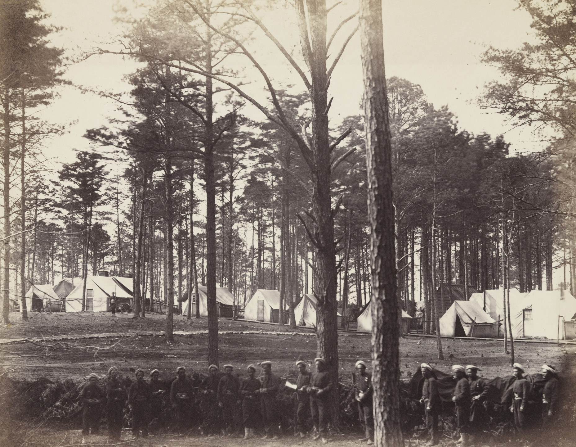 Alexander Gardner, Timothy O&#39;Sullivan. Head-Quarters Army of the Potomac (Brandy Station, Virginia). February, 1864