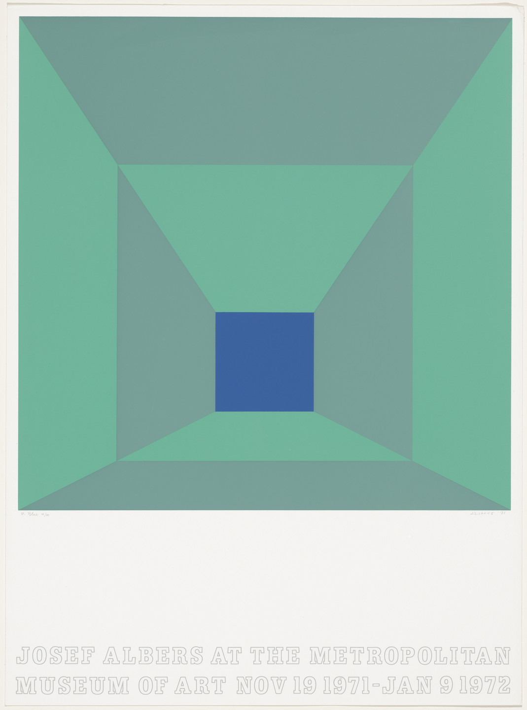 Josef Albers. P. Blue. 1971 | MoMA