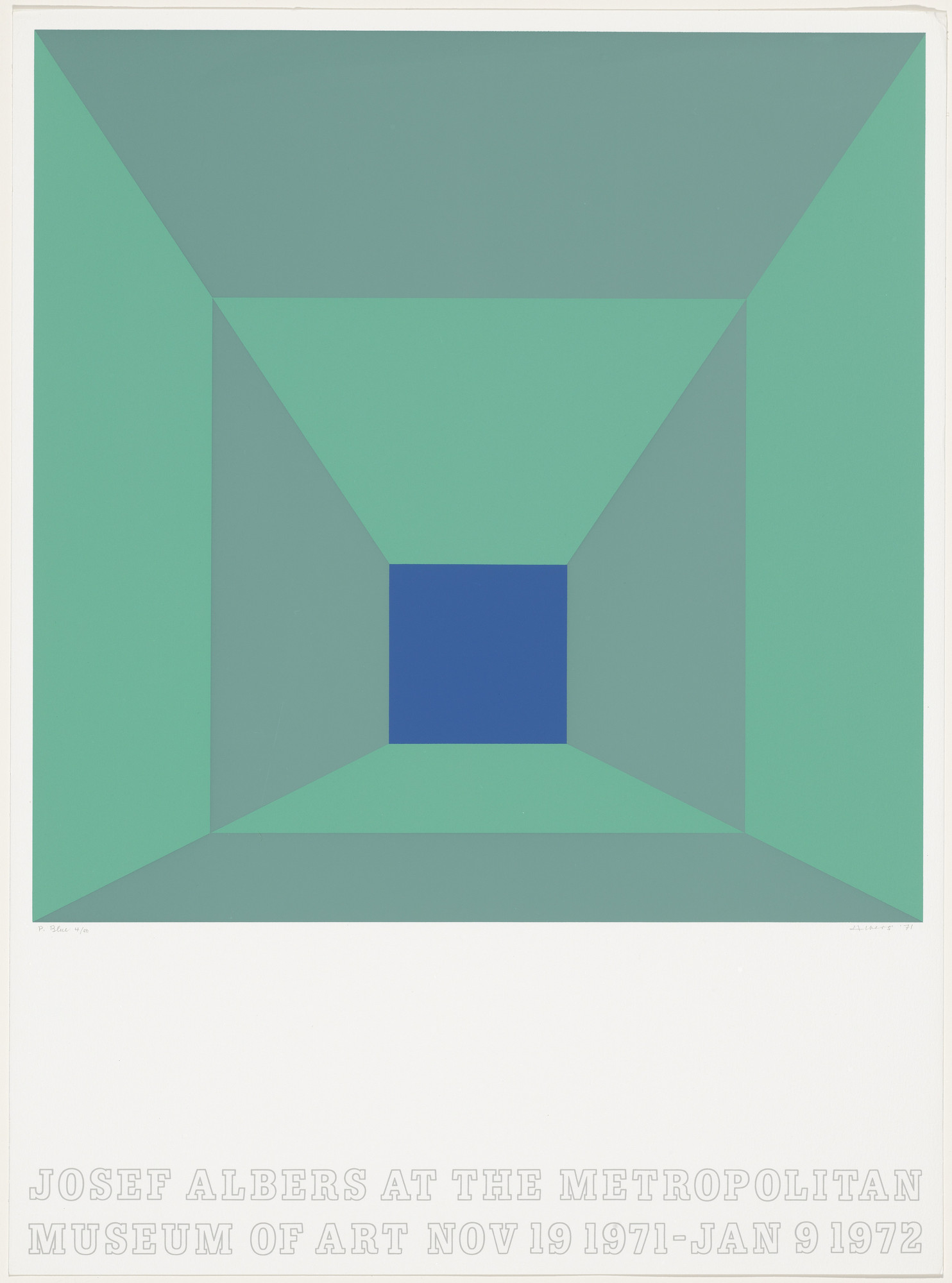 Josef Albers. P. Blue