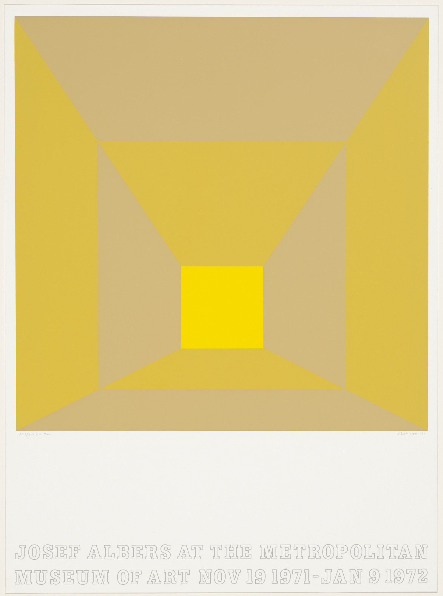 Josef Albers. P. Yellow