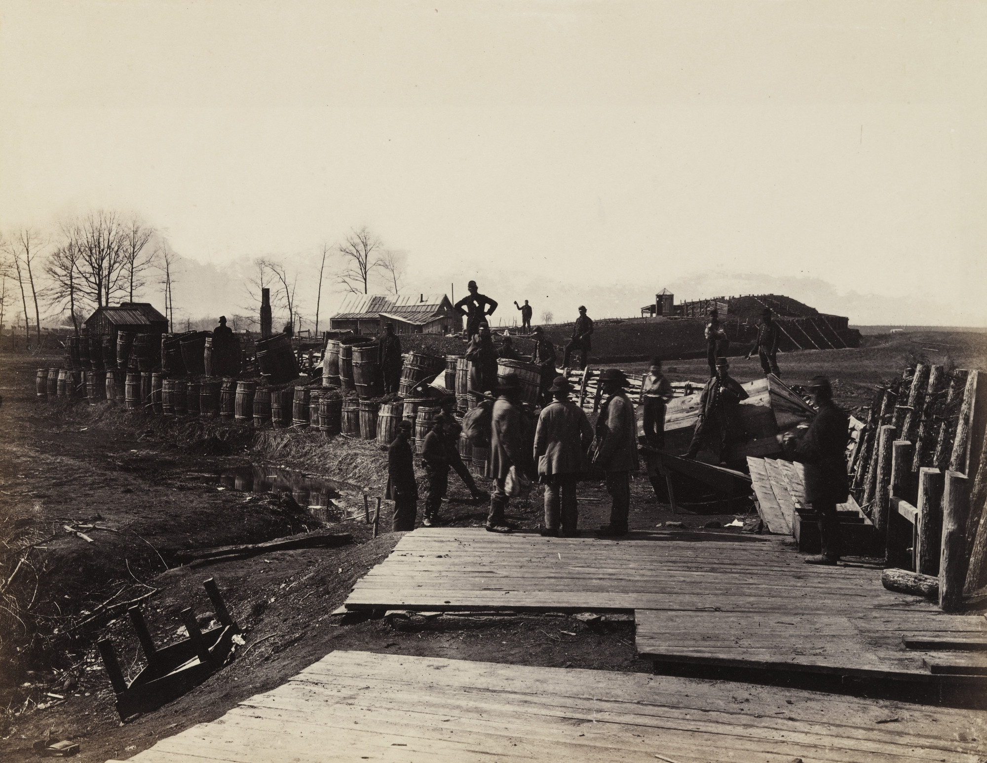 Alexander Gardner. Fortifications at Manassas