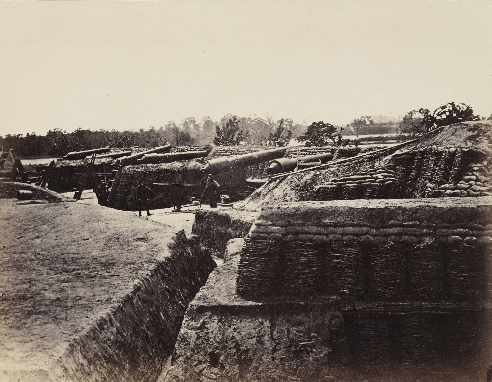 Alexander Gardner. Battery No 1, near Yorktown, Virginia