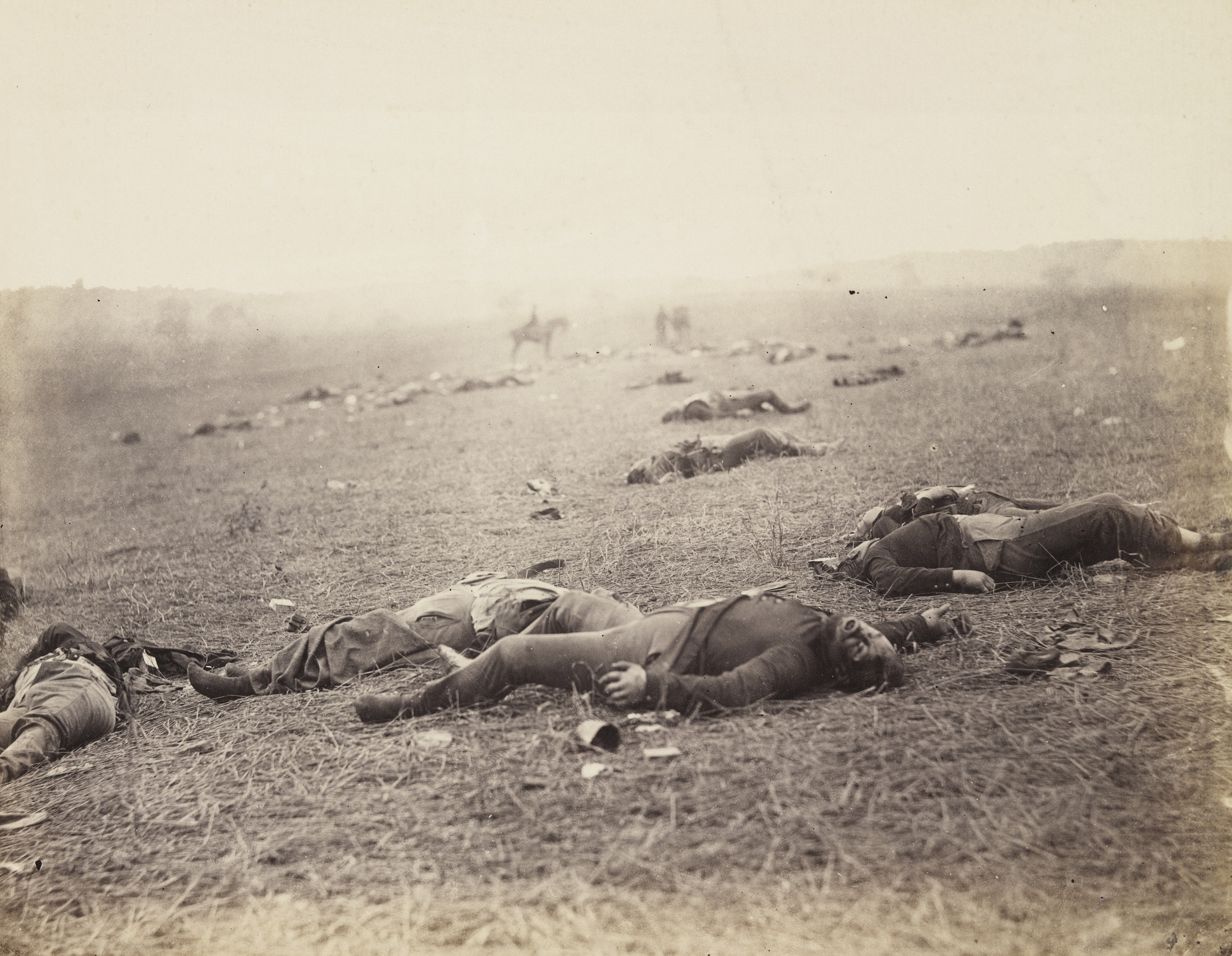 Alexander Gardner, Timothy O&#39;Sullivan. A Harvest of Death, Gettysburg, Pennsylvania. July 1863