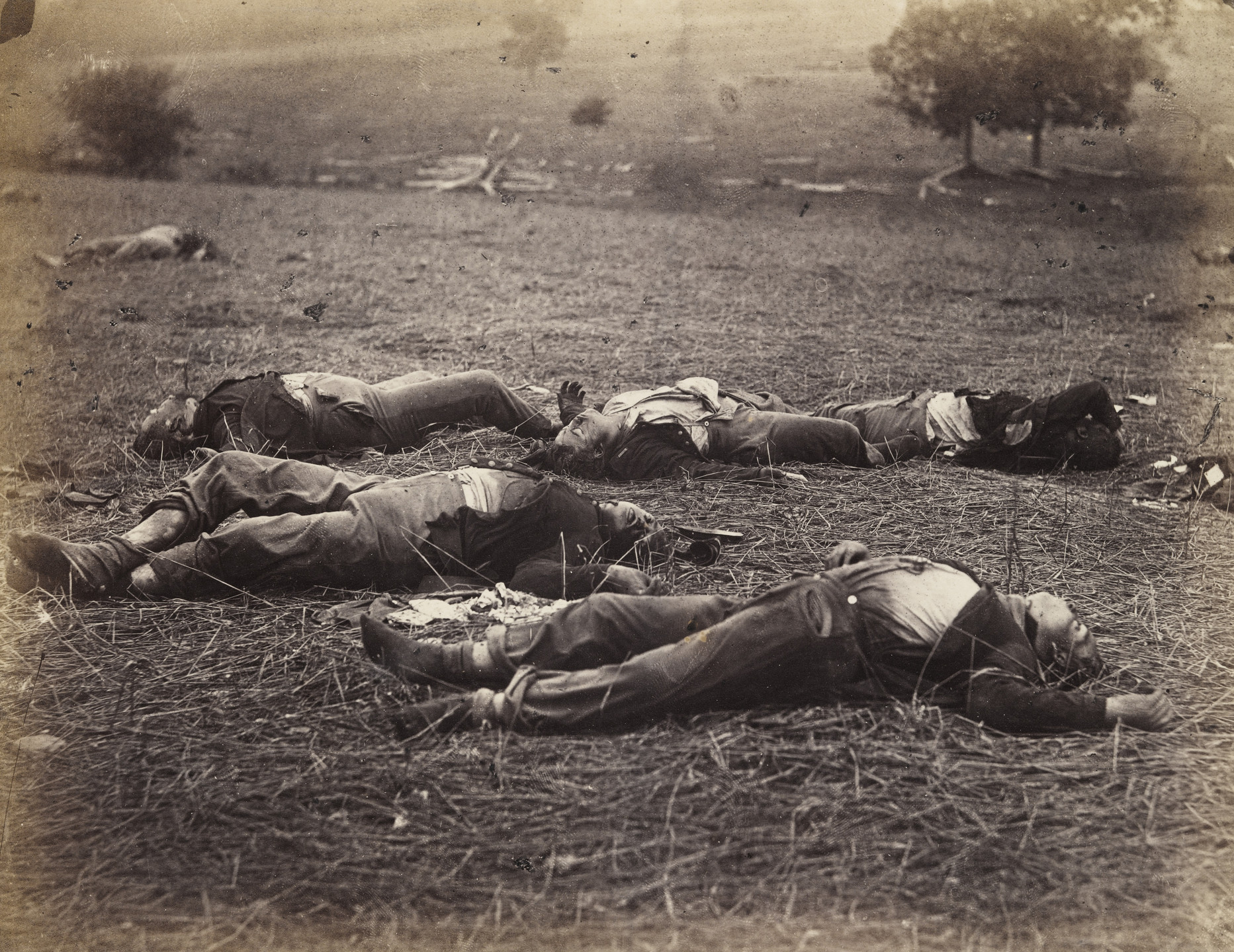 Alexander Gardner, Timothy O&#39;Sullivan. Field Where General Reynolds Fell, Gettysburg.. July 1863