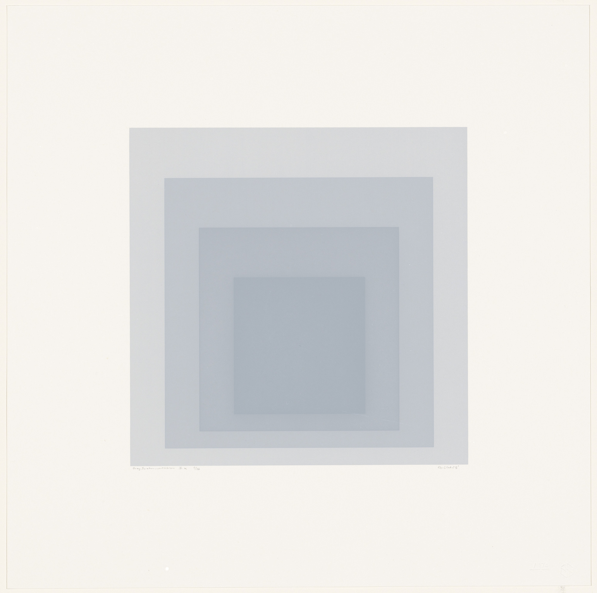 Josef Albers. Gray Instrumentation Ik from Gray Instrumentation I
