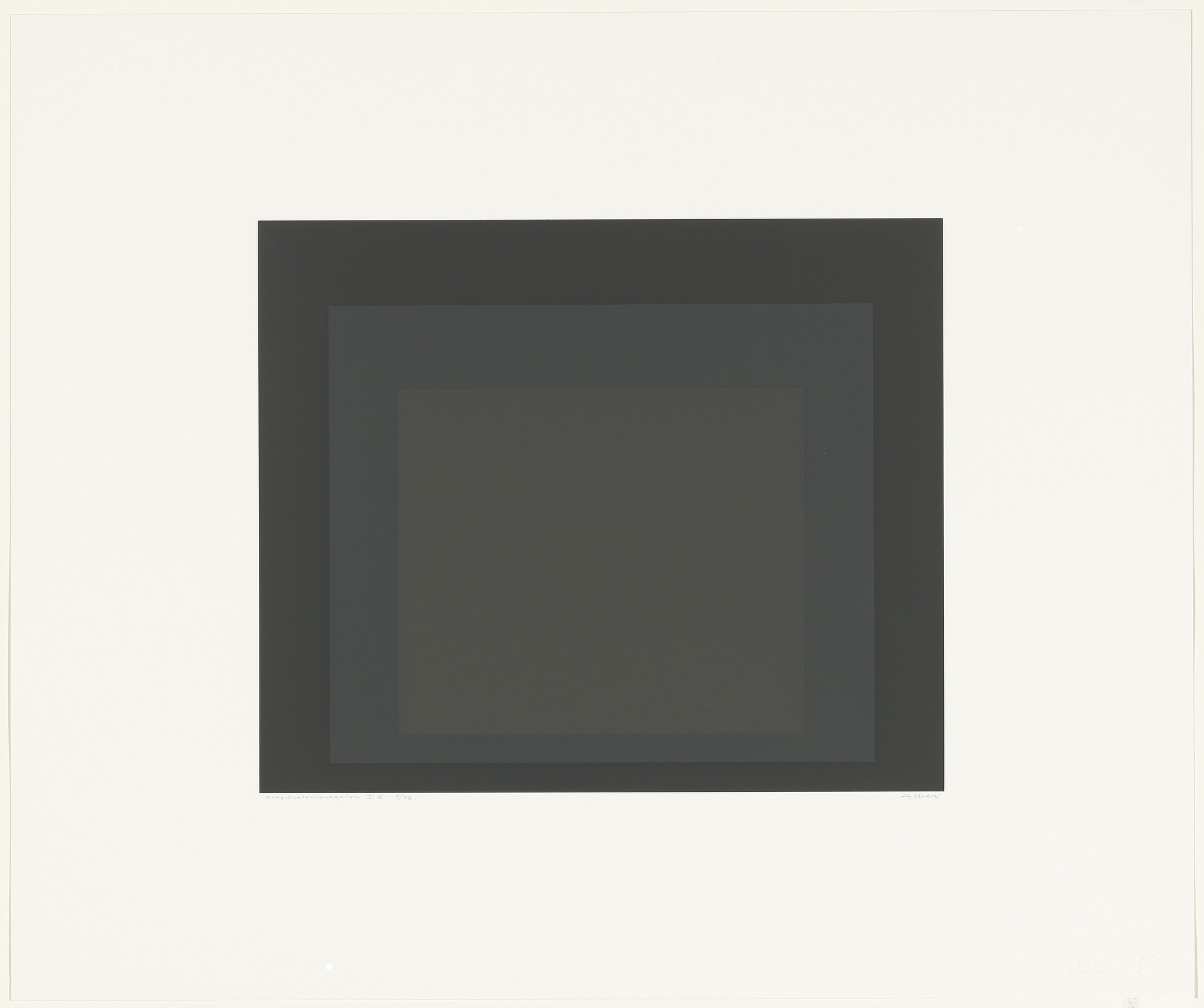 Josef Albers. Gray Instrumentation Id from Gray Instrumentation I