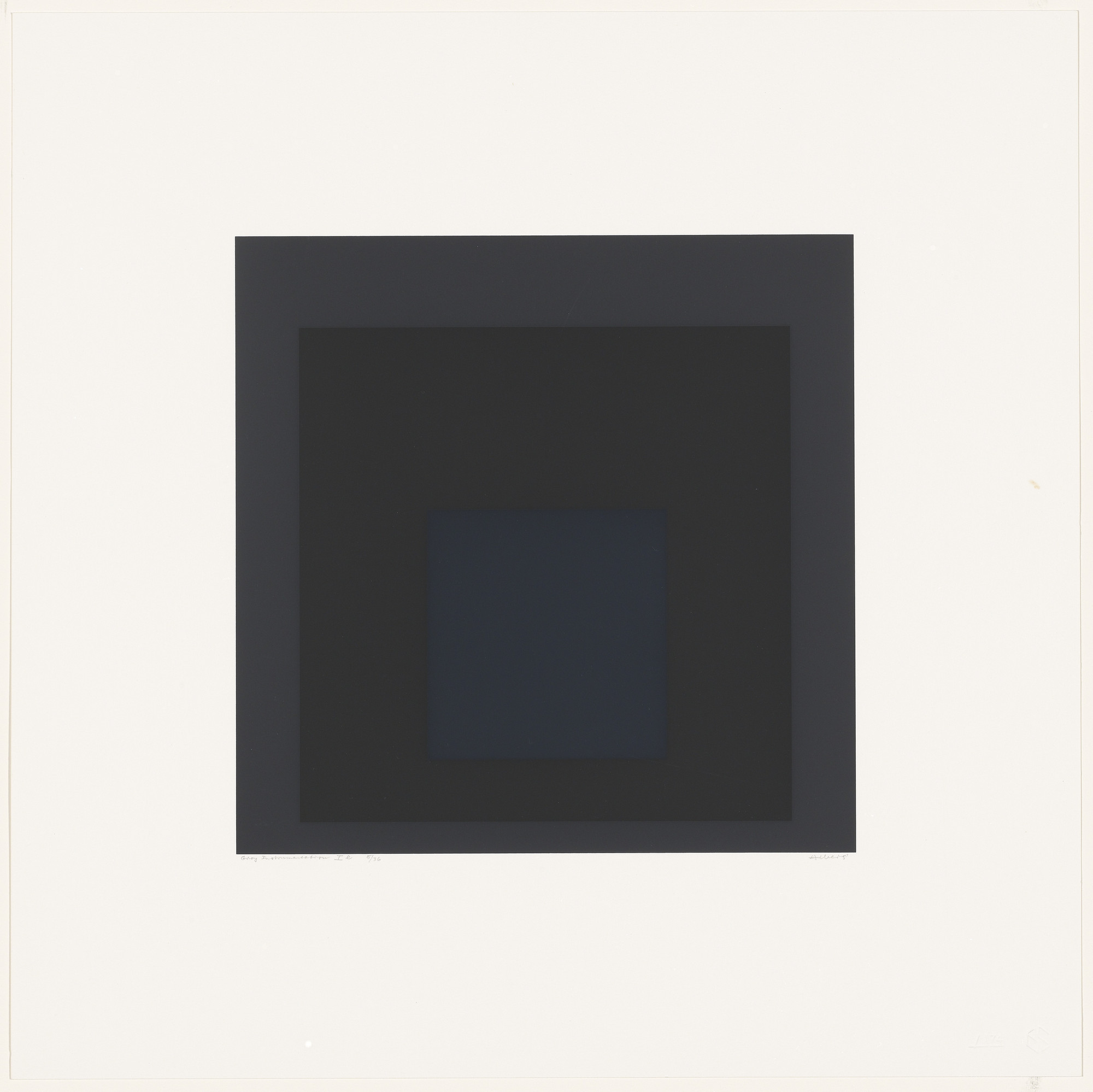 Josef Albers. Gray Instrumentation Ie from Gray Instrumentation I