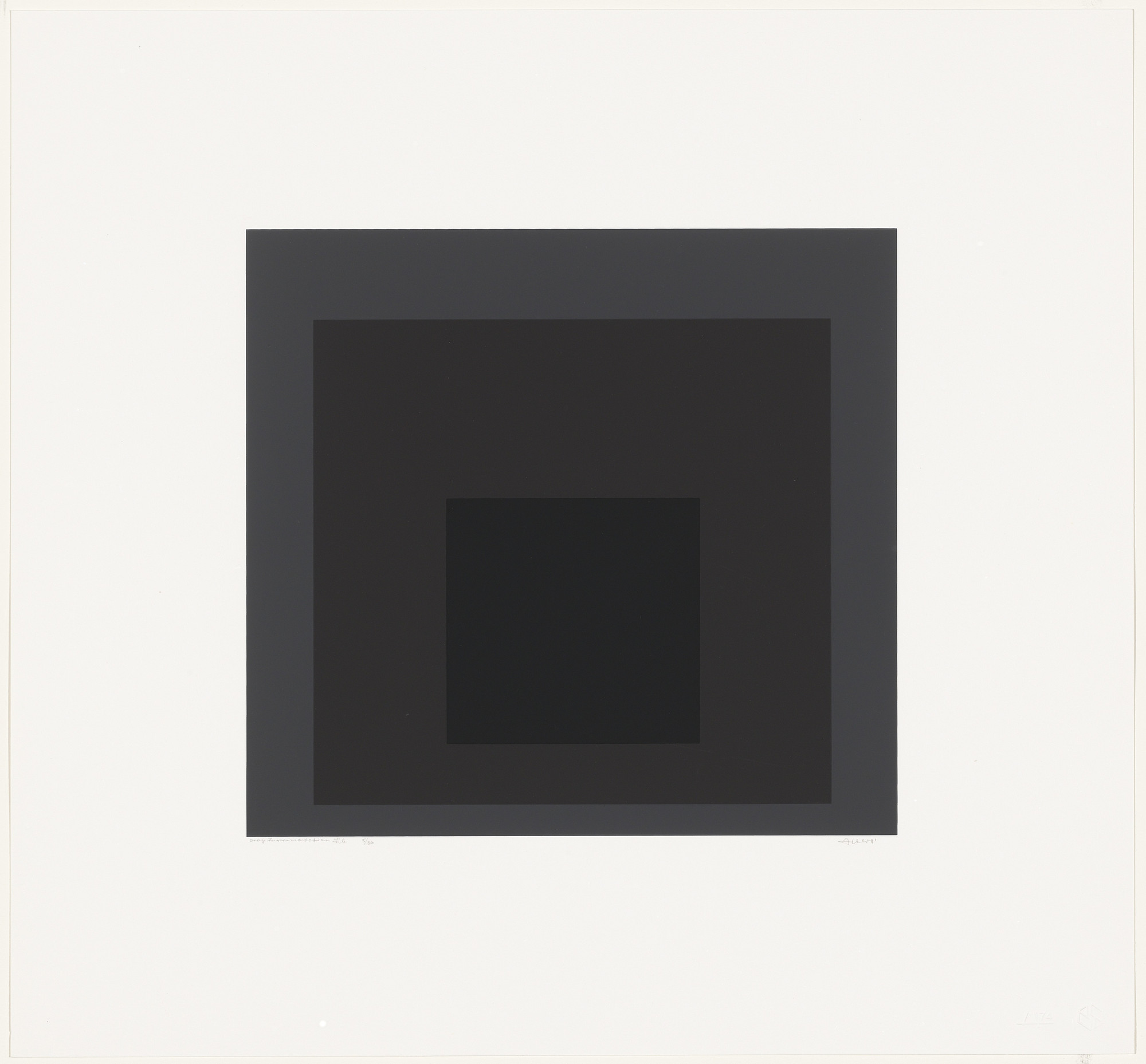 Josef Albers. Gray Instrumentation Ib from Gray Instrumentation I
