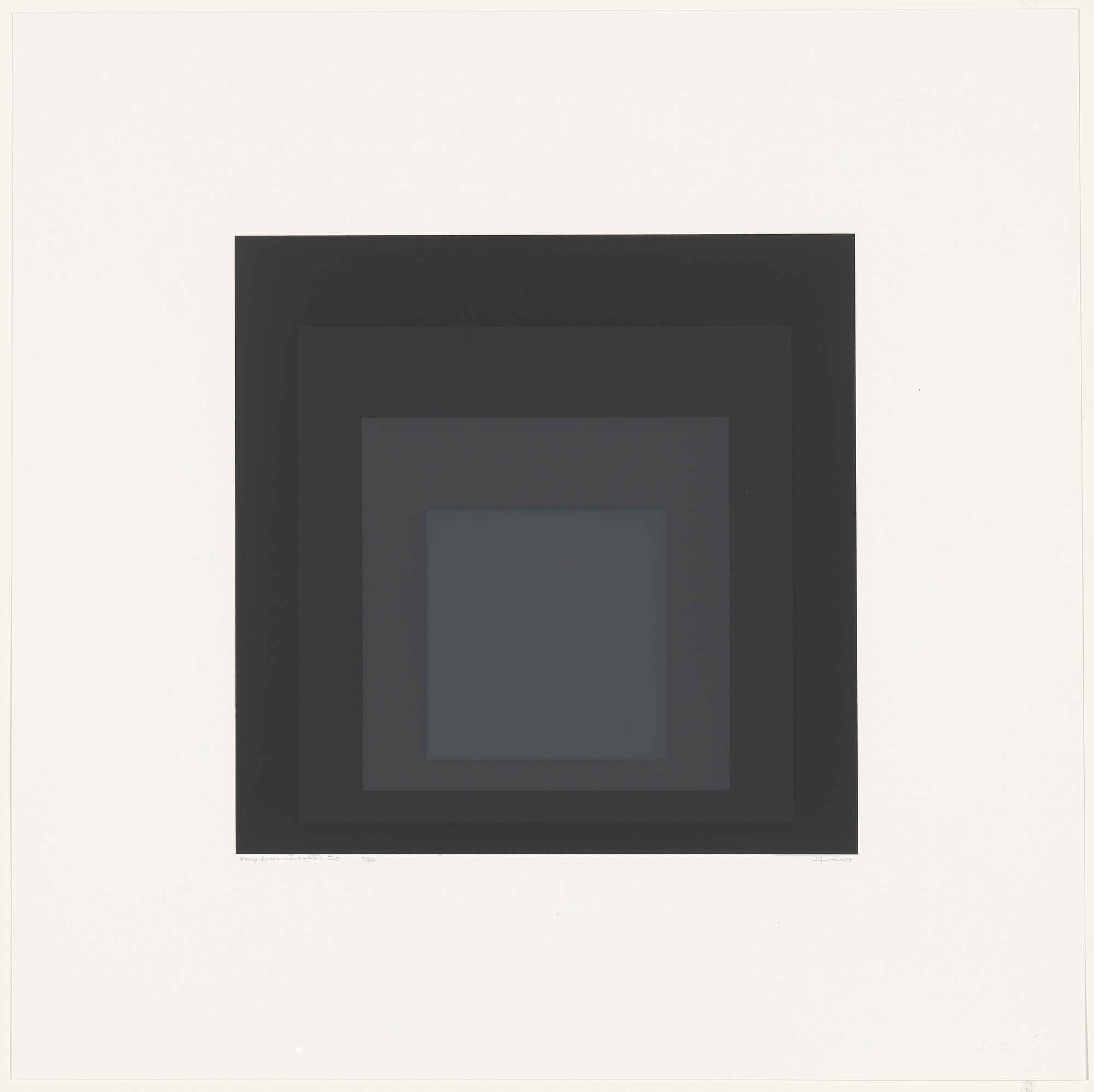 Josef Albers. Gray Instrumentation Ic from Gray Instrumentation I