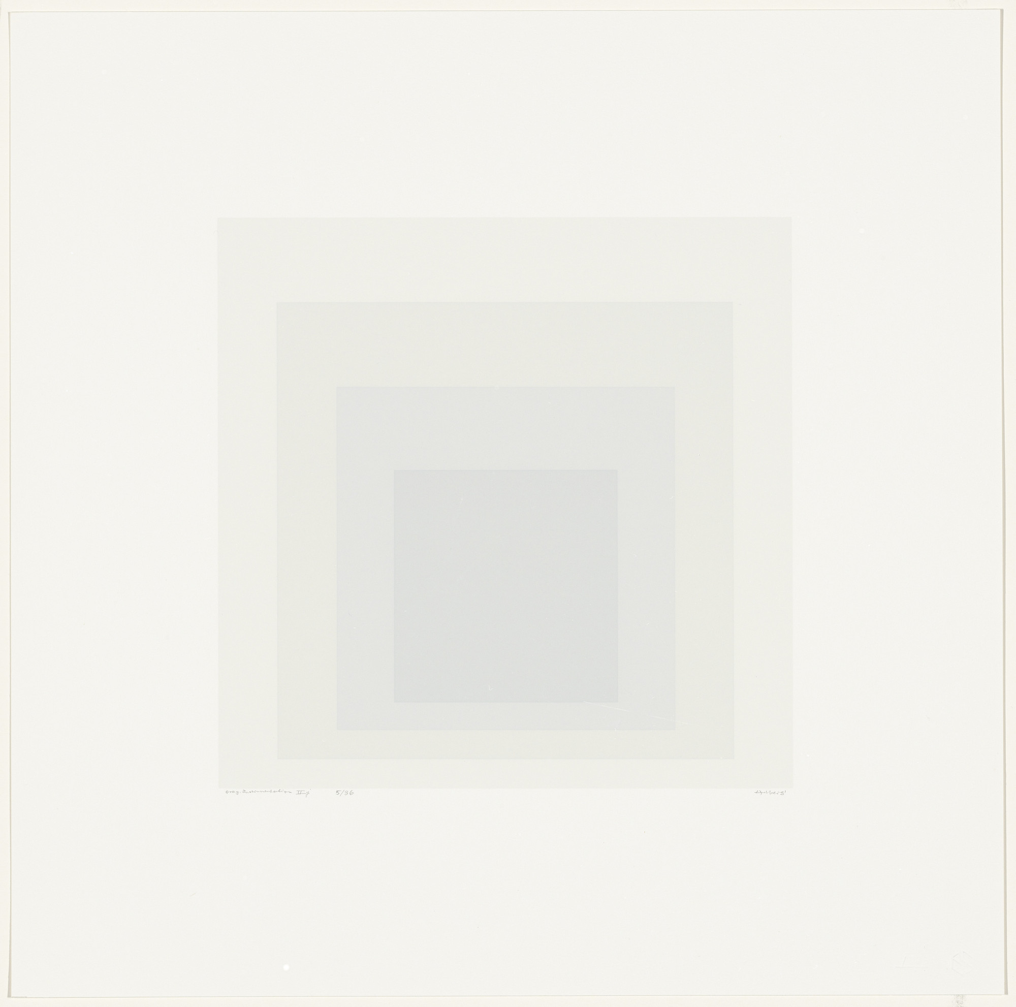 Josef Albers. Gray Instrumentation IIj from Gray Instrumentation II