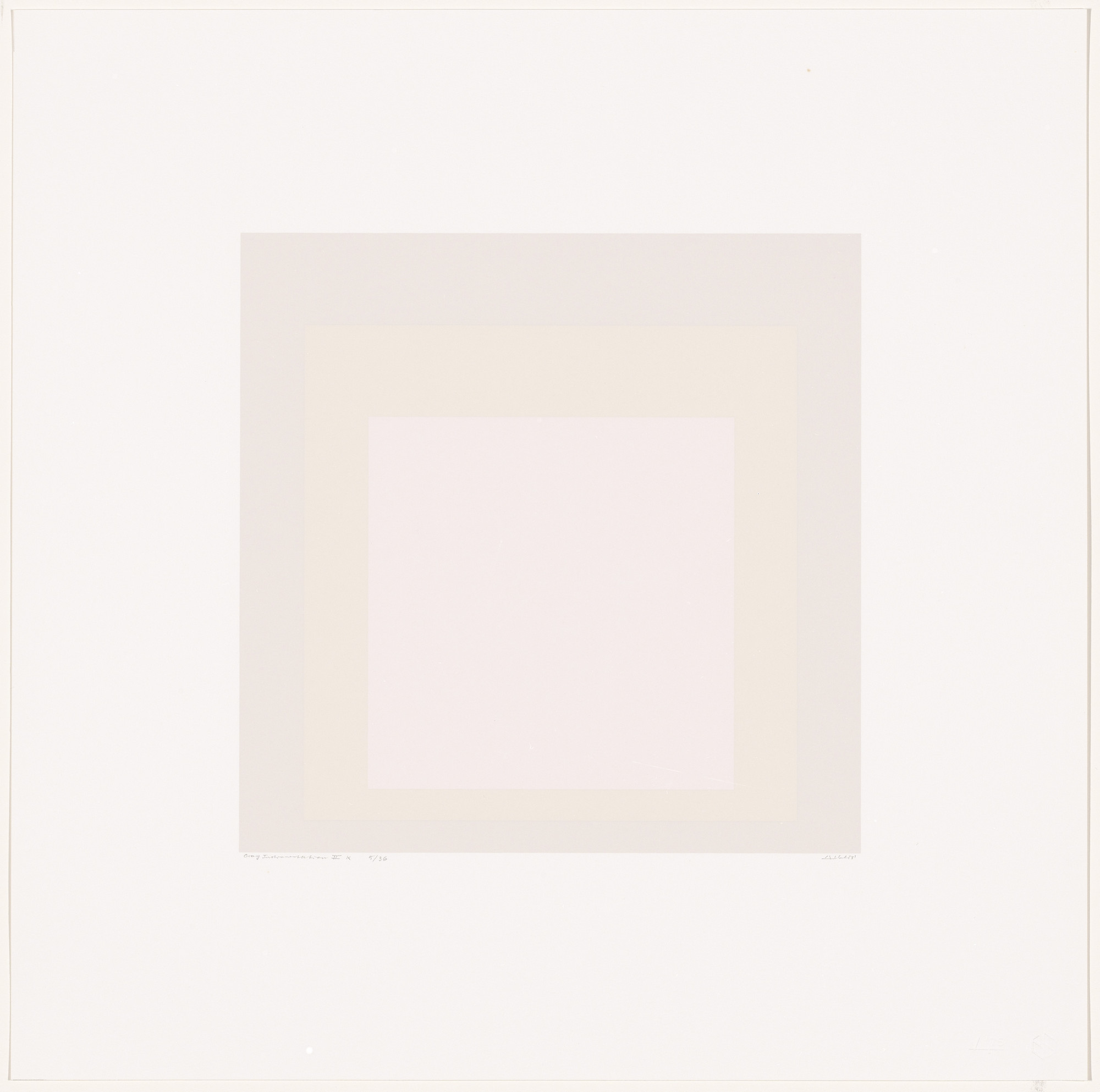 Josef Albers. Gray Instrumentation IIk from Gray Instrumentation II