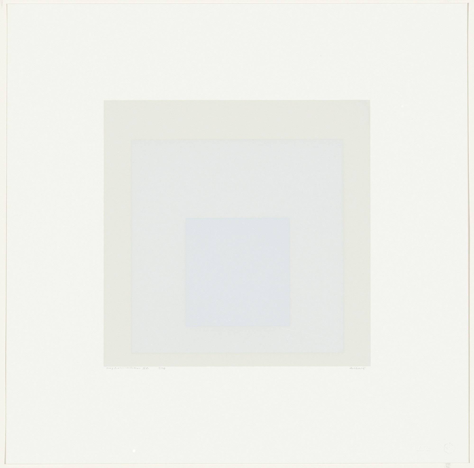 Josef Albers. Gray Instrumentation IIl from Gray Instrumentation II