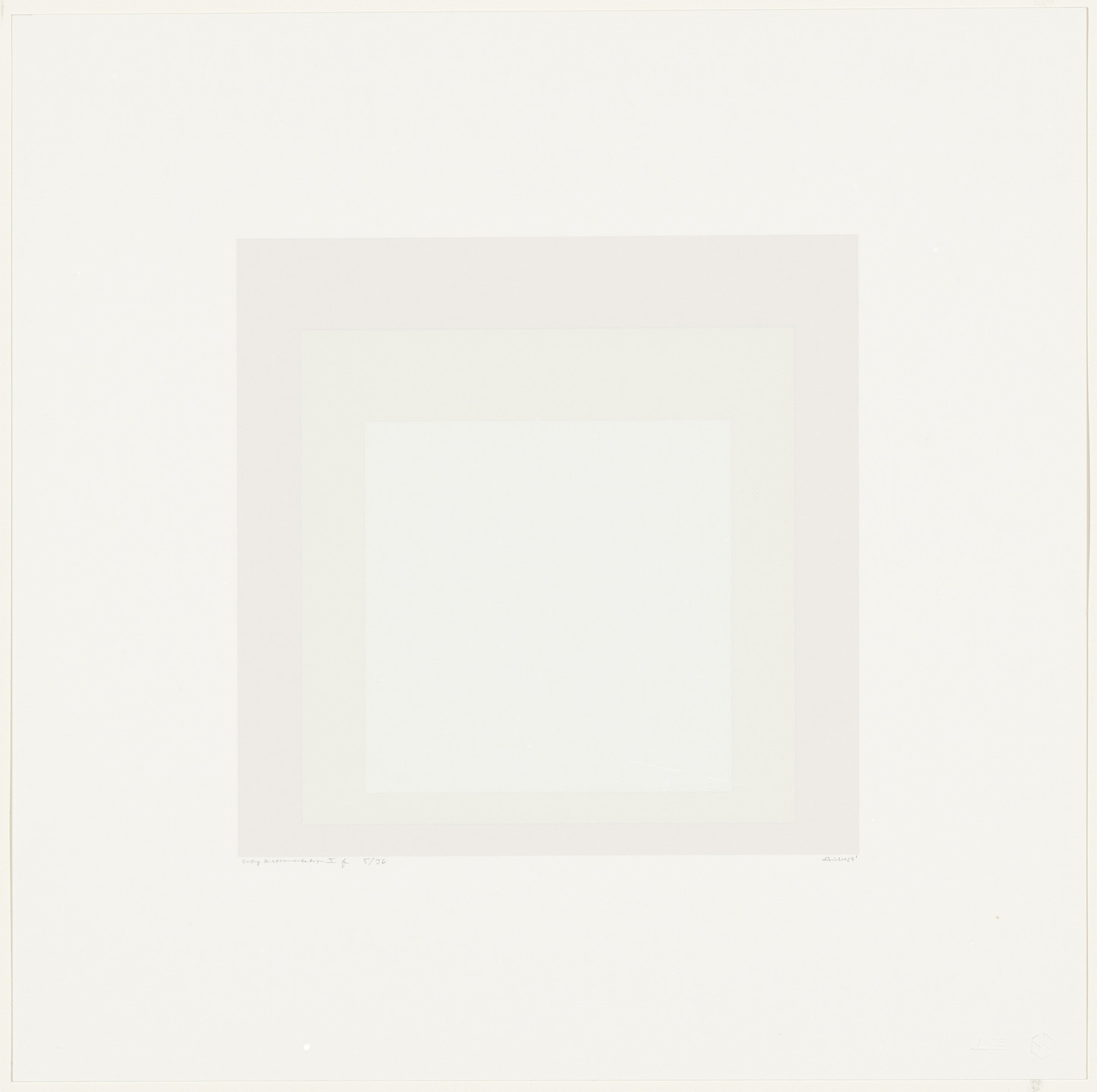 Josef Albers. Gray Instrumentation IIf from Gray Instrumentation II. 1975