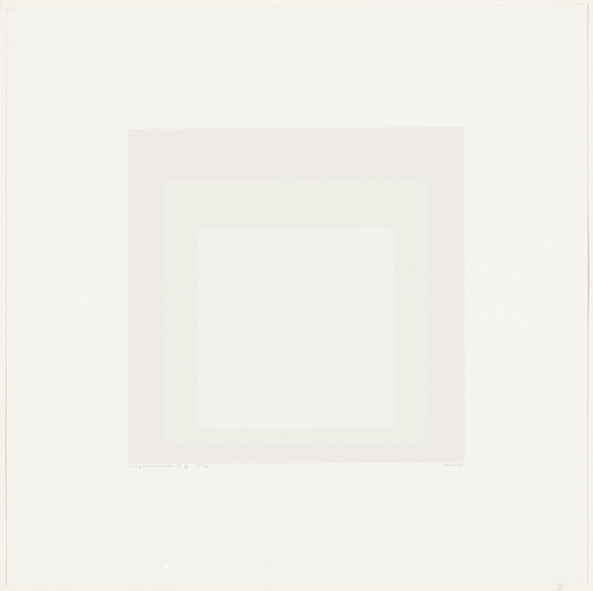 Josef Albers. Gray Instrumentation IIf from Gray Instrumentation II