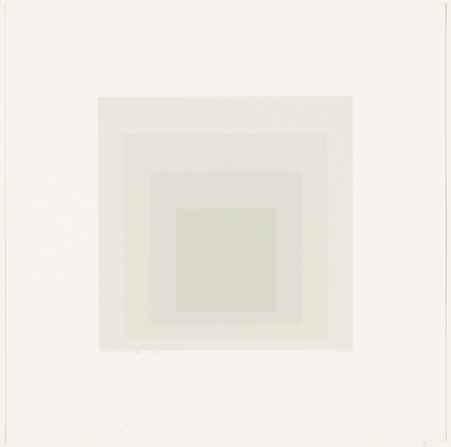 Josef Albers. Gray Instrumentation IIg from Gray Instrumentation II. 1975