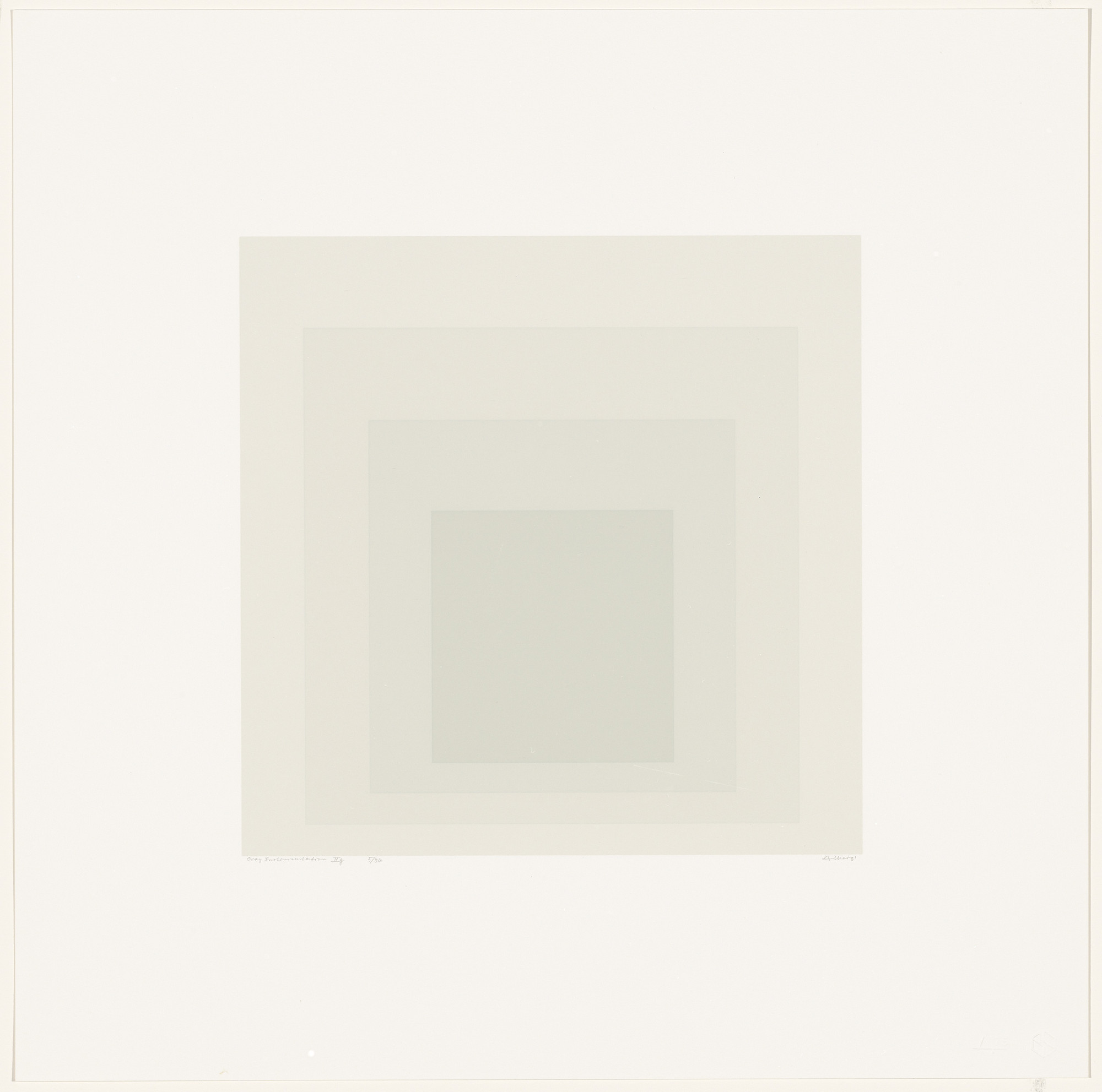 Josef Albers. Gray Instrumentation IIg from Gray Instrumentation II