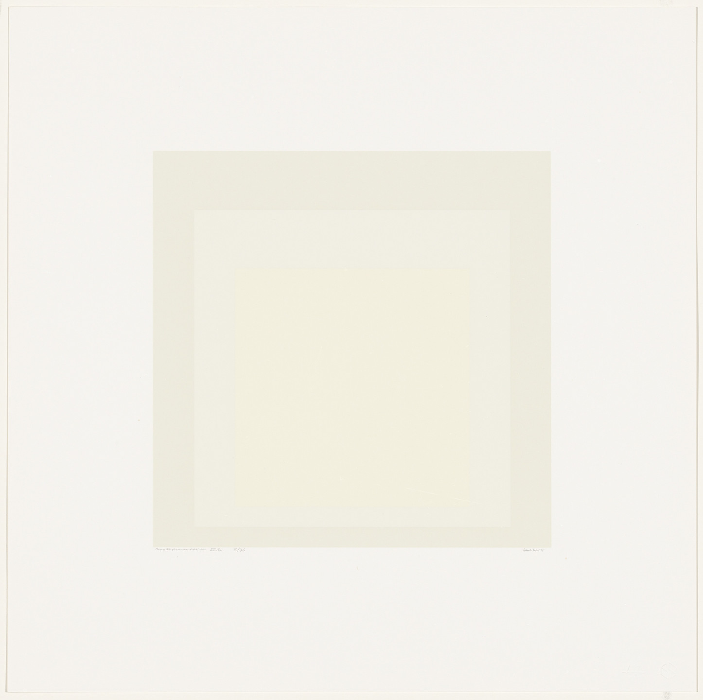 Josef Albers. Gray Instrumentation IIh from Gray Instrumentation II. 1975