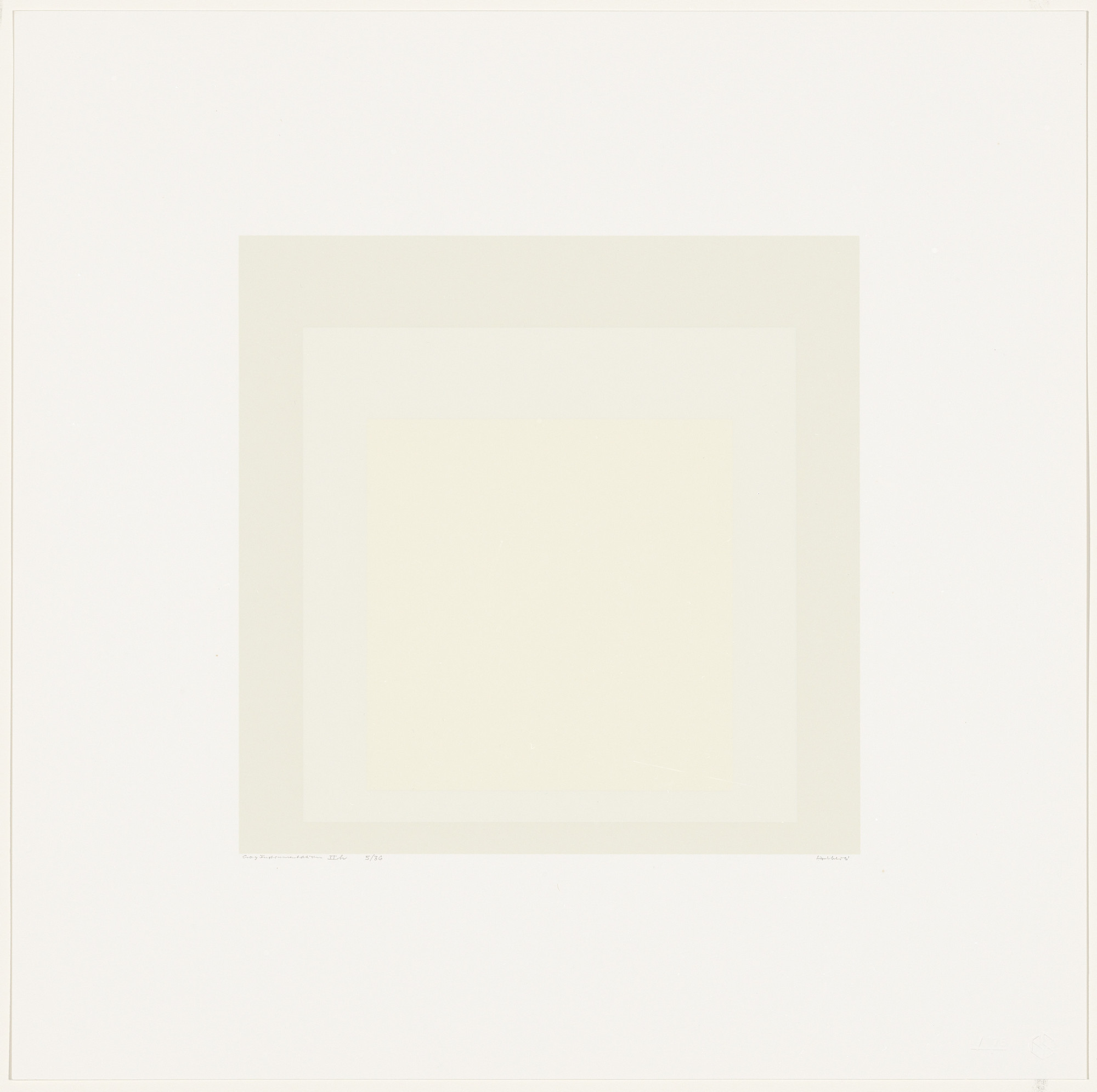 Josef Albers. Gray Instrumentation IIh from Gray Instrumentation II
