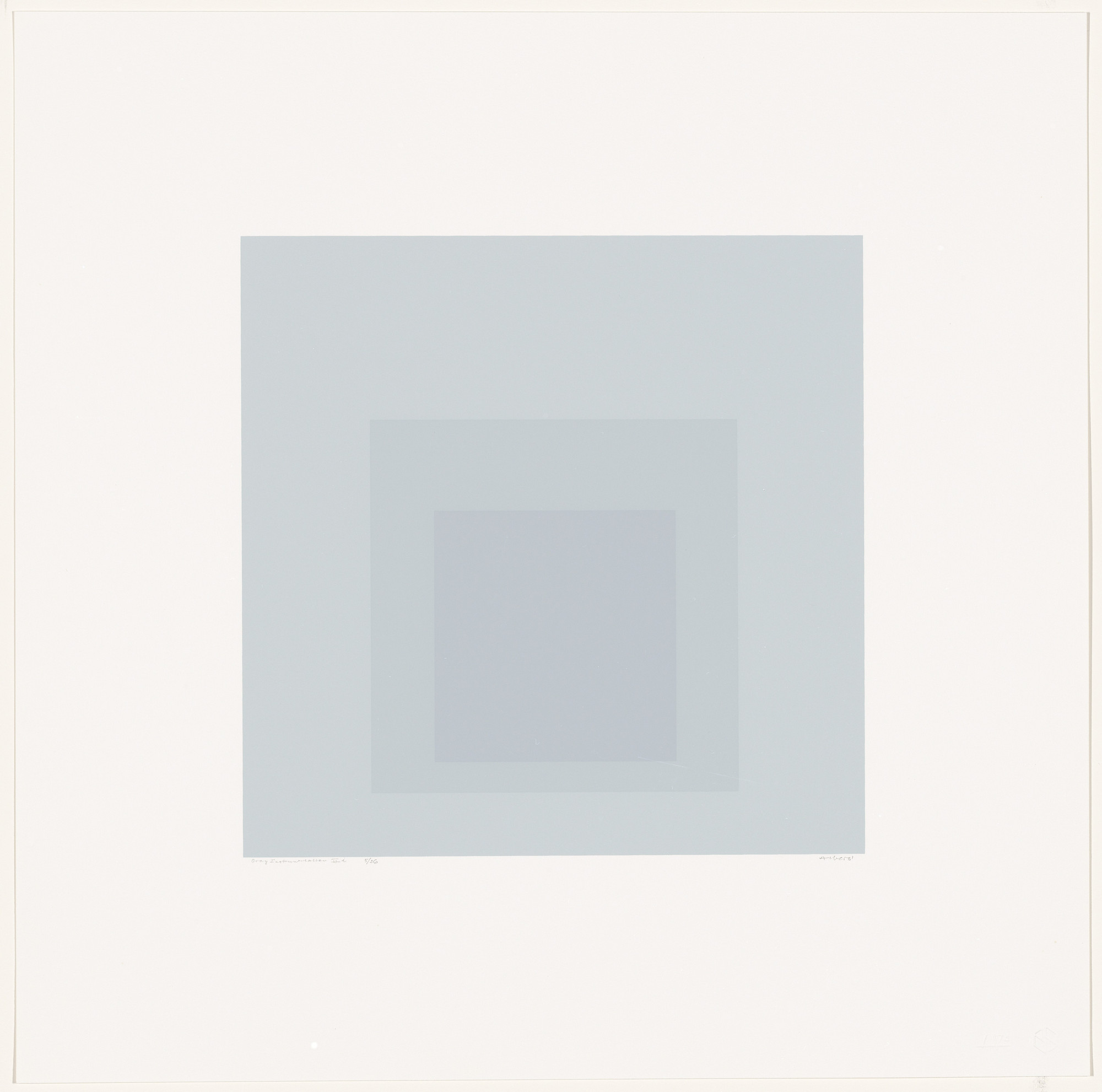 Josef Albers. Gray Instrumentation IIi from Gray Instrumentation II
