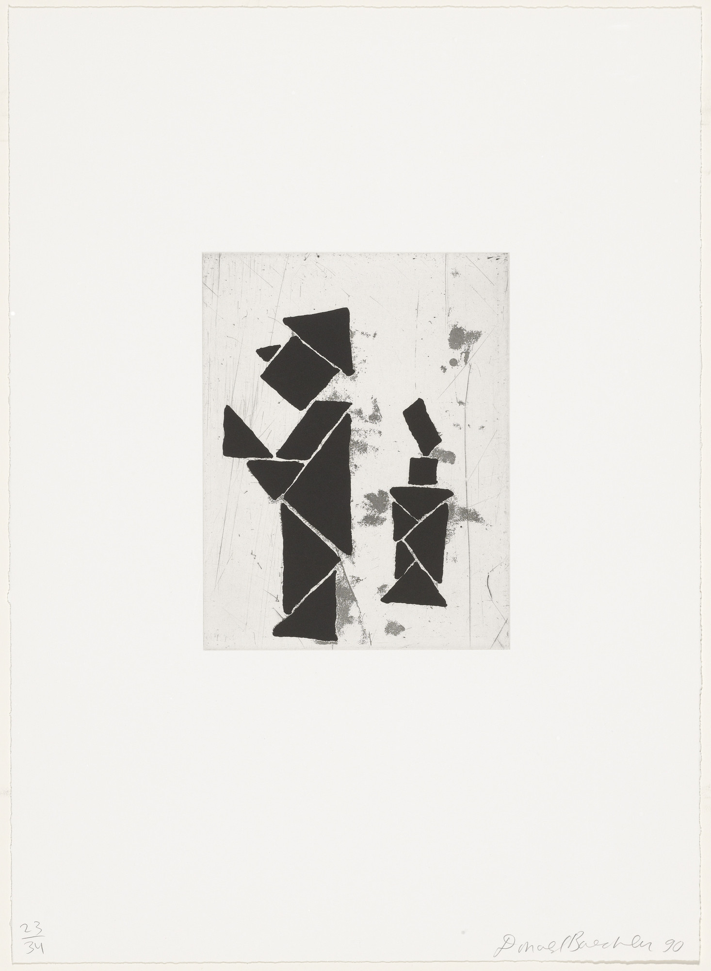 Donald Baechler. Untitled from Tangram