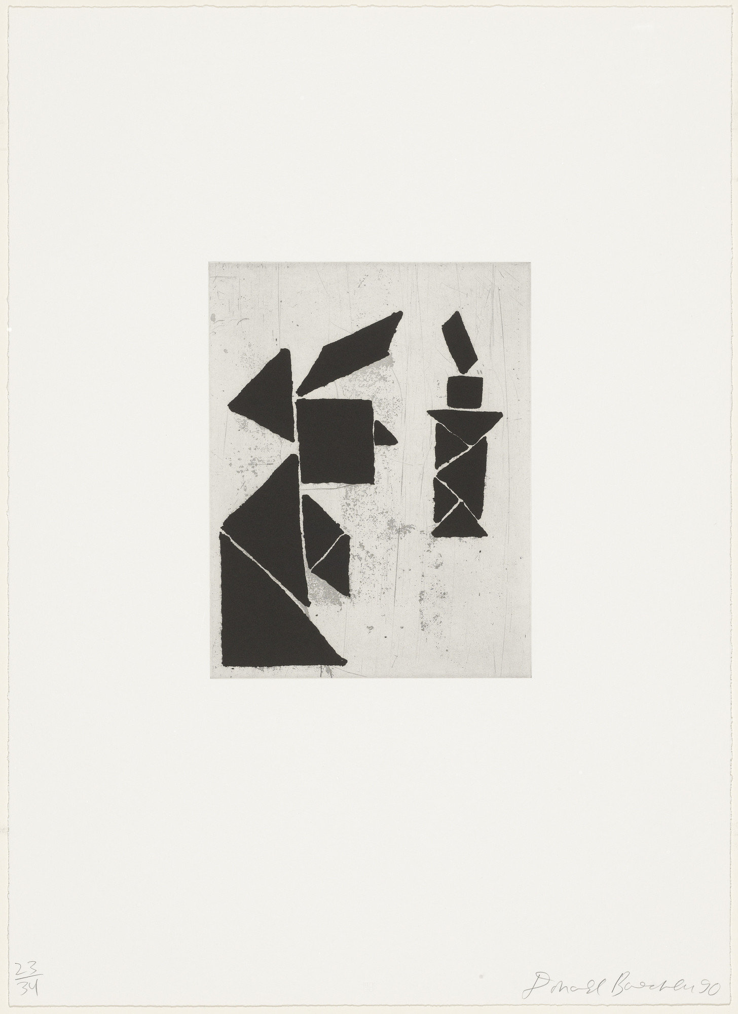 Donald Baechler. Untitled from Tangram