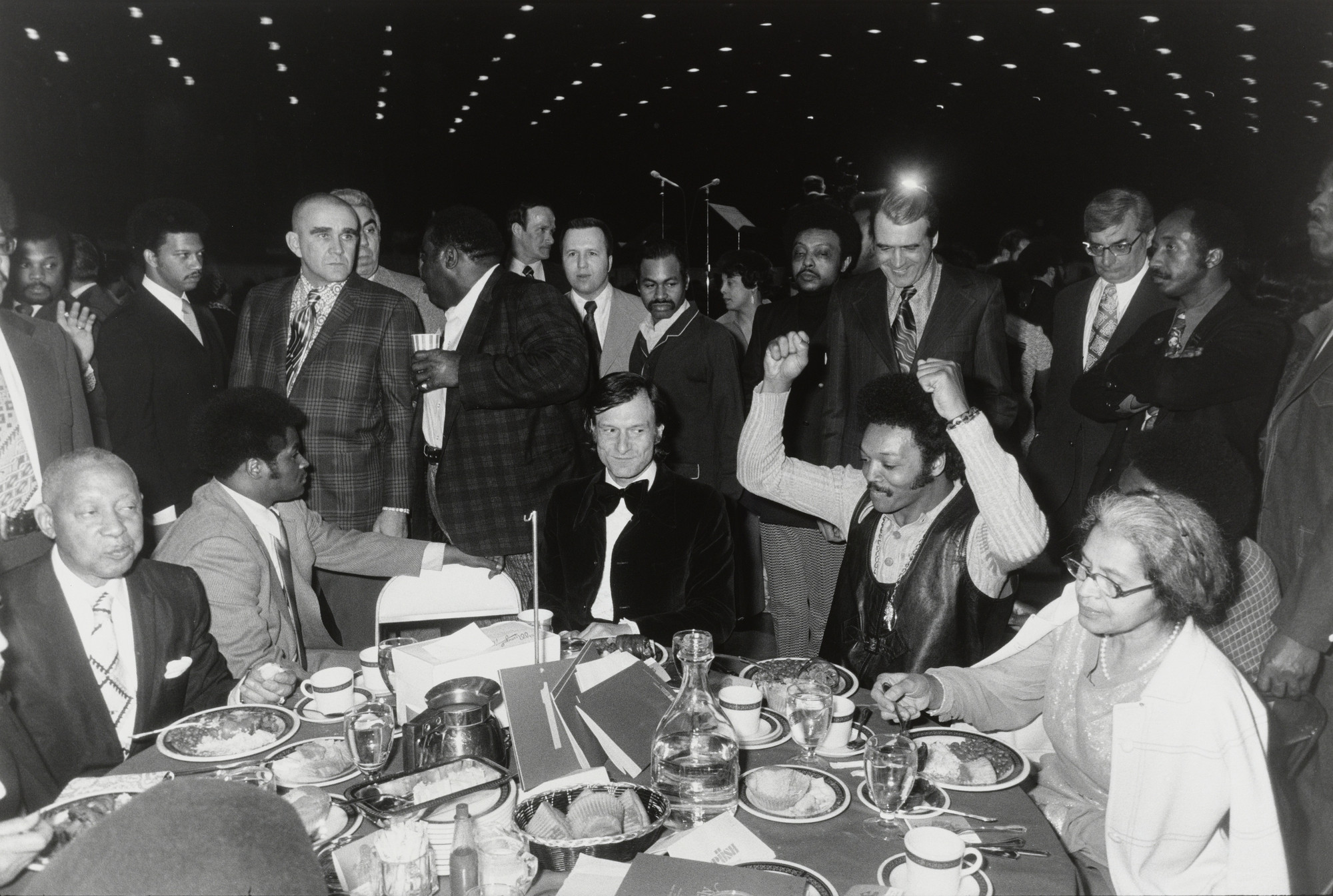 Garry Winogrand. Hugh Hefner and Jesse Jackson, Operation PUSH Fundraiser, Chicago from the portfolio Big Shots