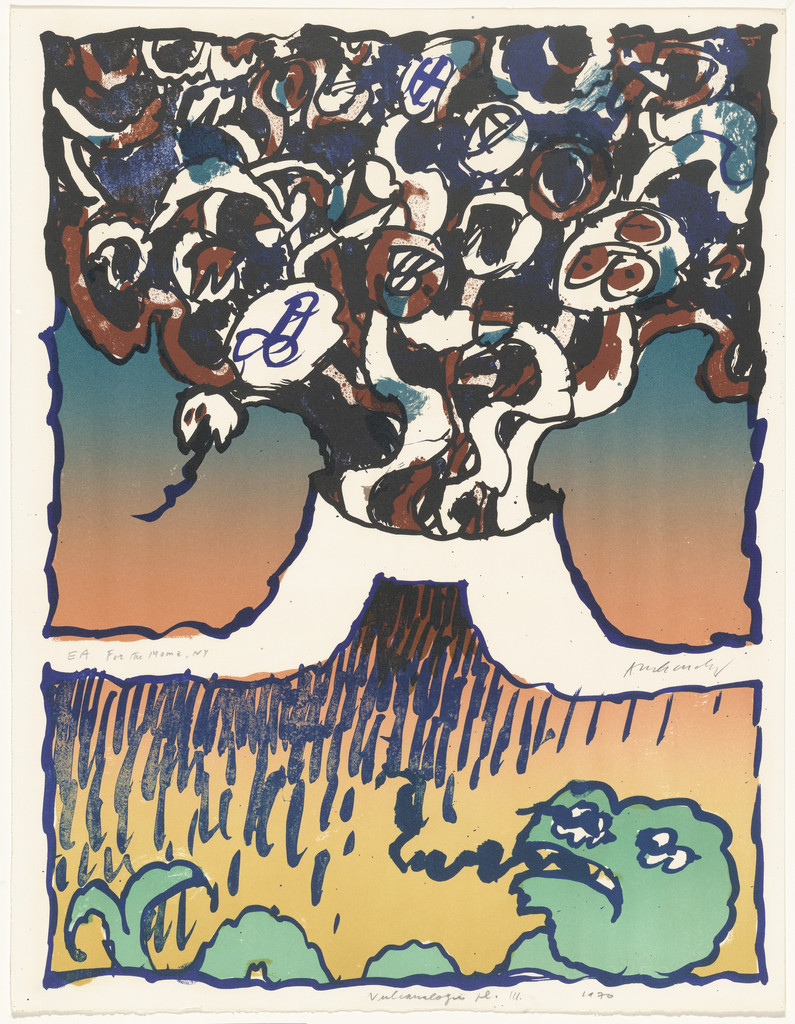 Plate III from the portfolio Vulcanologies