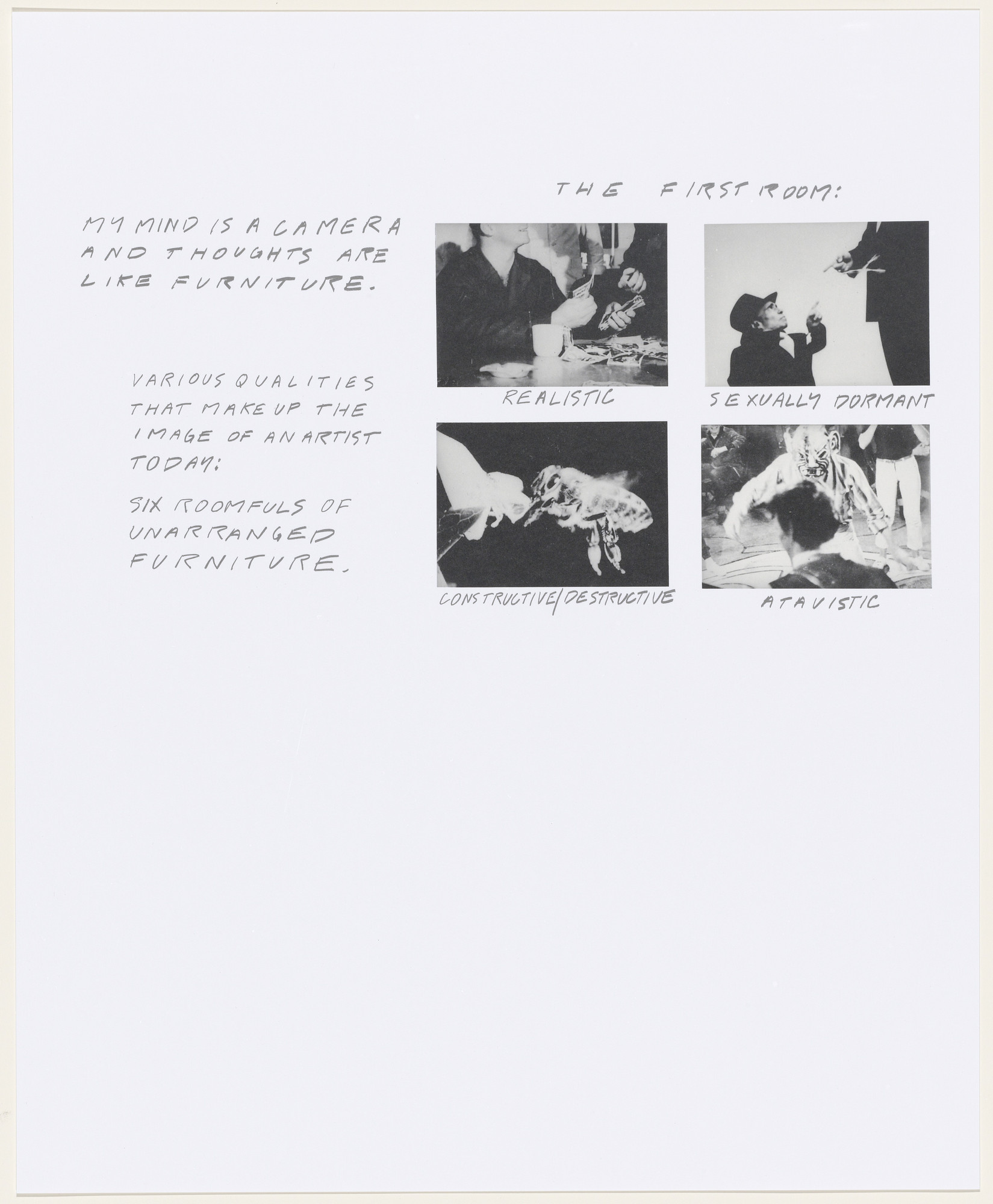 John Baldessari. Six Rooms
