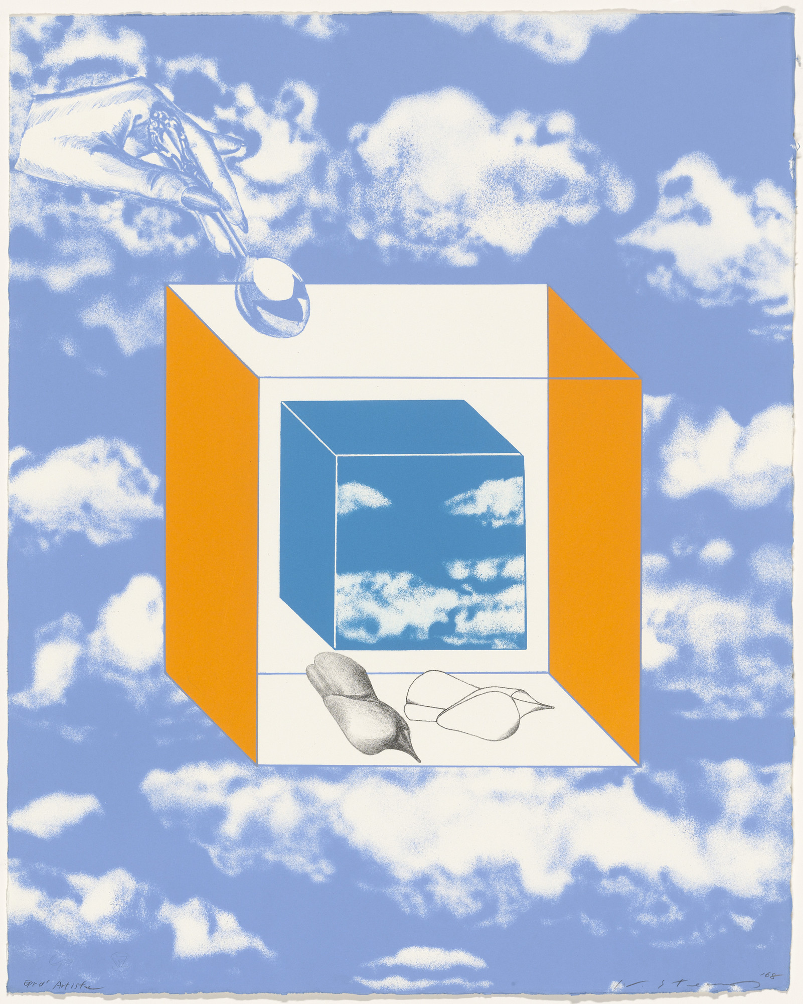 Ikeda Masuo (池田満寿夫). Maggrite Sky from Maggrite Sky and Other Skies