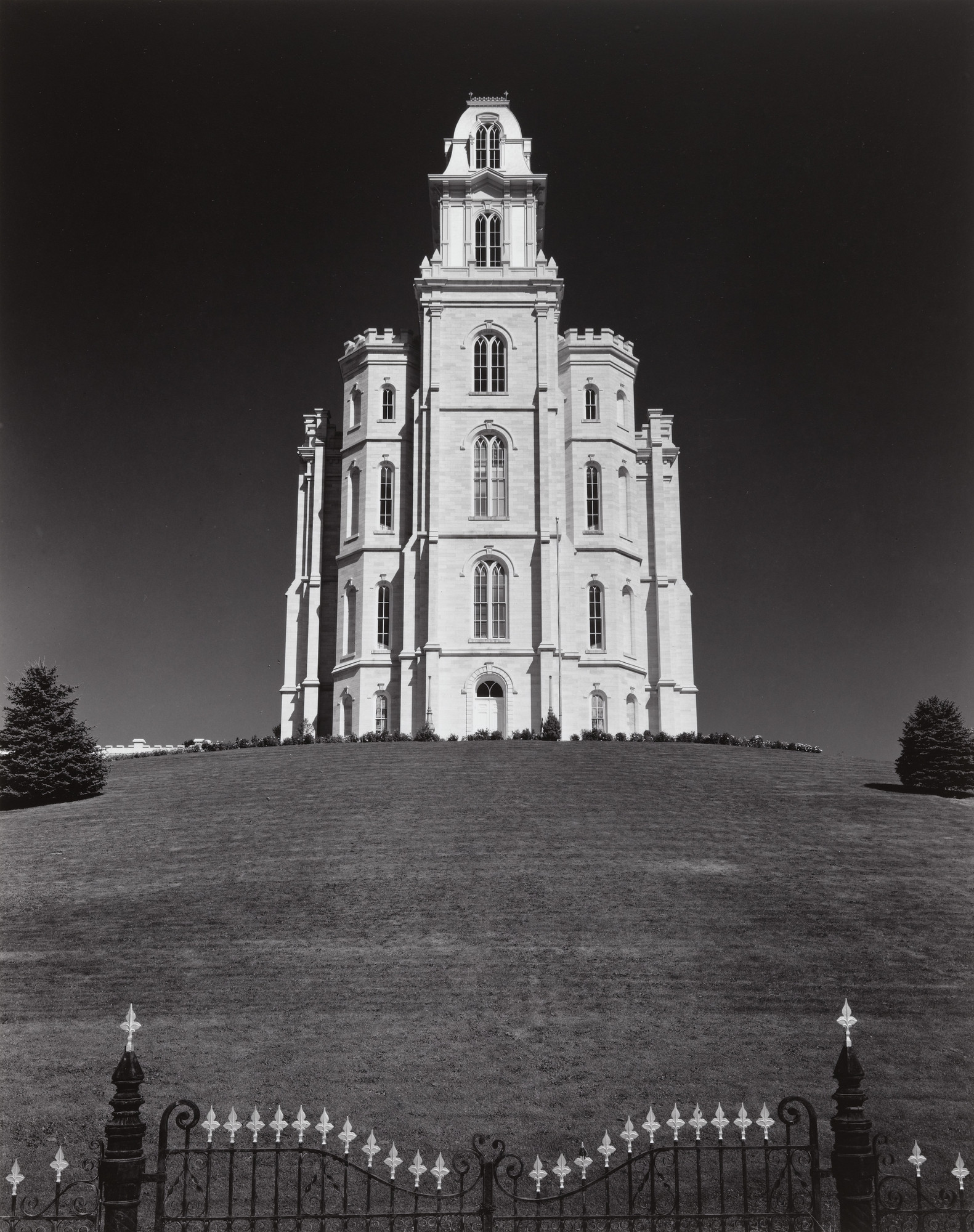 Ansel Adams. Mormon Temple, Manti, Utah
