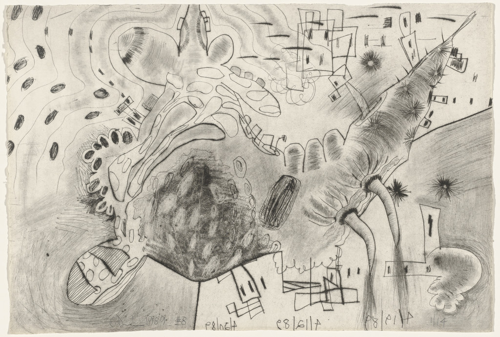 Untitled from Shadows, Carroll Dunham, 1989