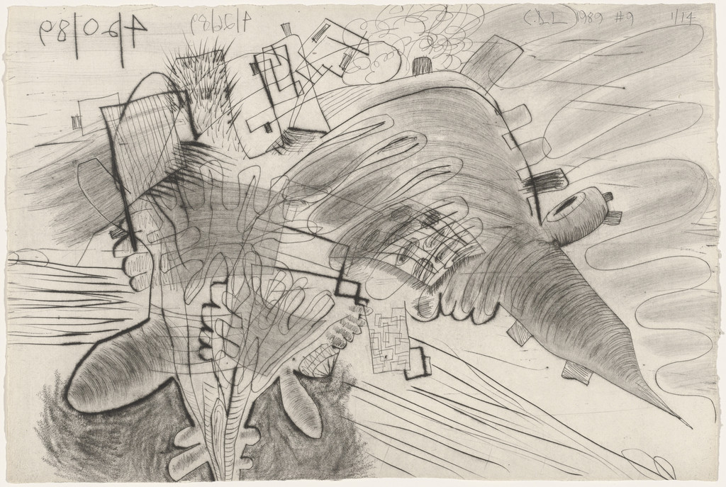 Untitled from Shadows, Carroll Dunham, 1989