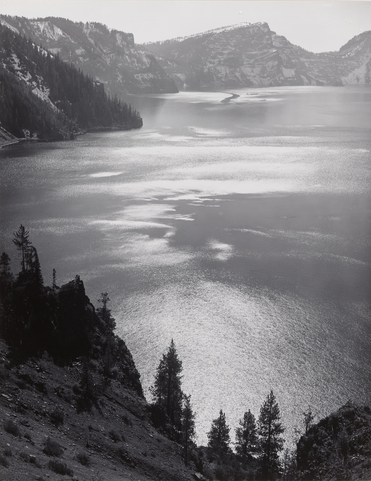 Ansel Adams. Afternoon Sun, Crater Lake National Park, Oregon