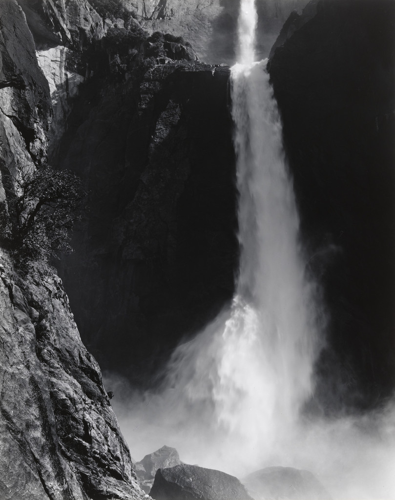 Lower Yosemite Fall, Ansel Adams, c. 1946