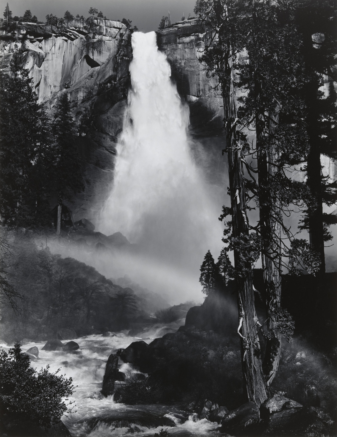 Ansel Adams. Nevada Fall, Rainbow. 1947