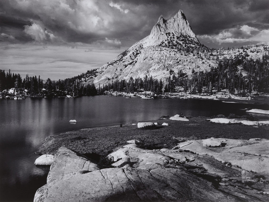 Cathedral Peak and Lake, Yosemite National Park, California