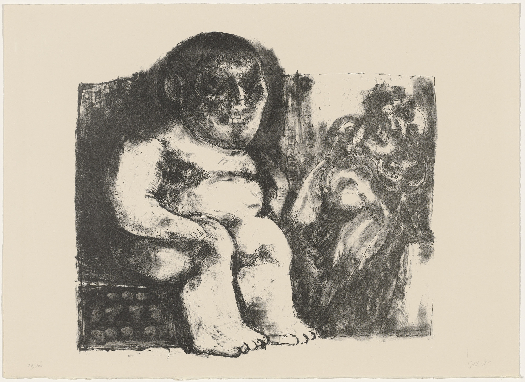José Luis Cuevas. Plate (folio 14) from Recollections of Childhood