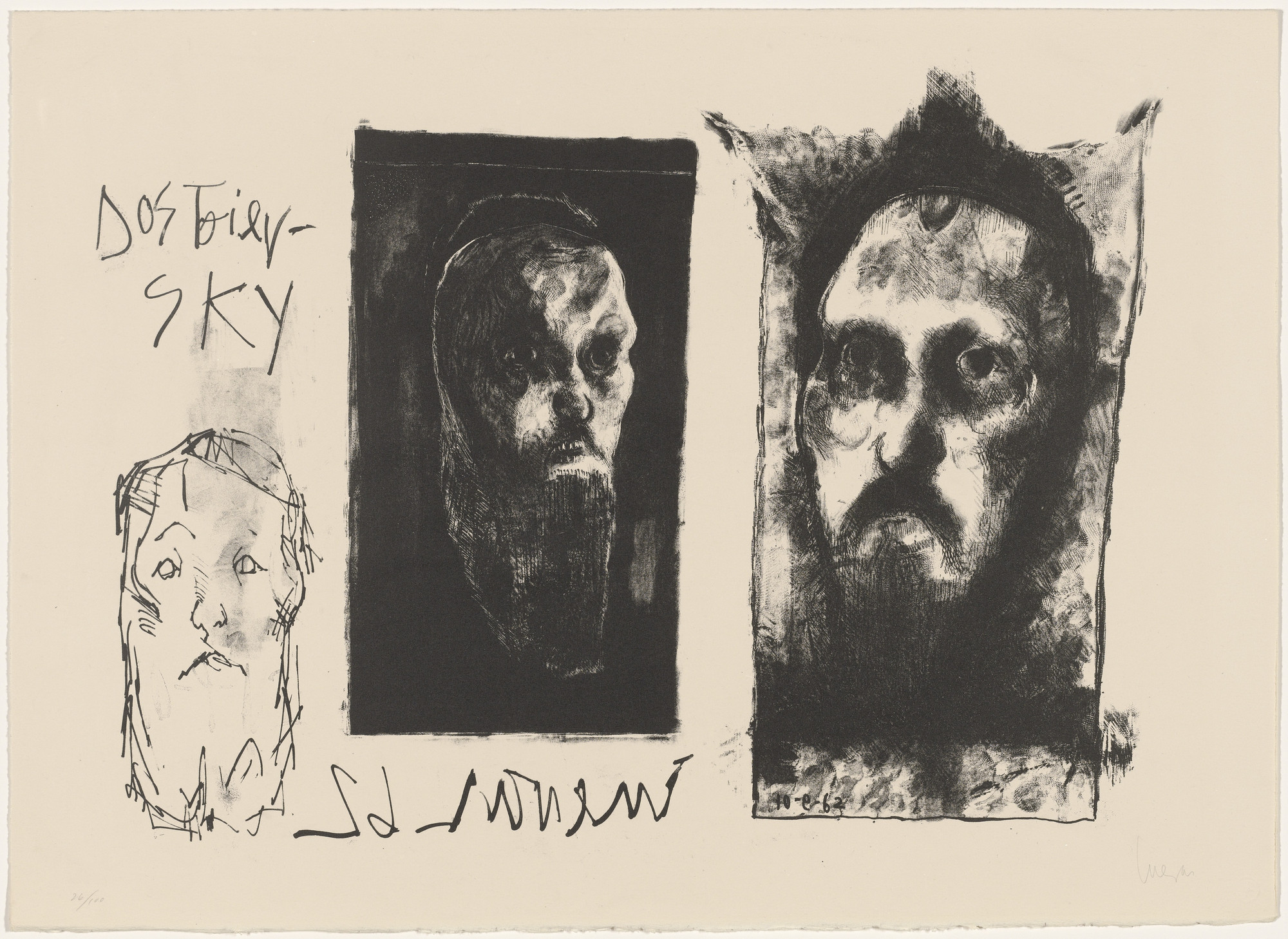 José Luis Cuevas. Plate (folio 10) from Recollections of Childhood