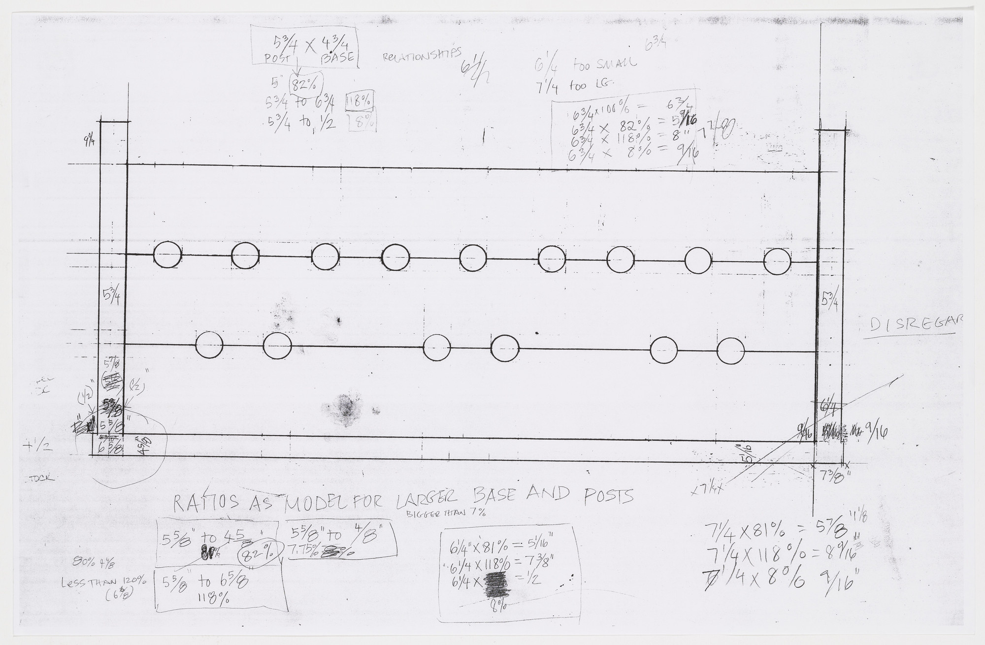 Cady Noland. Untitled from The Tower of Terror Studies. 1994