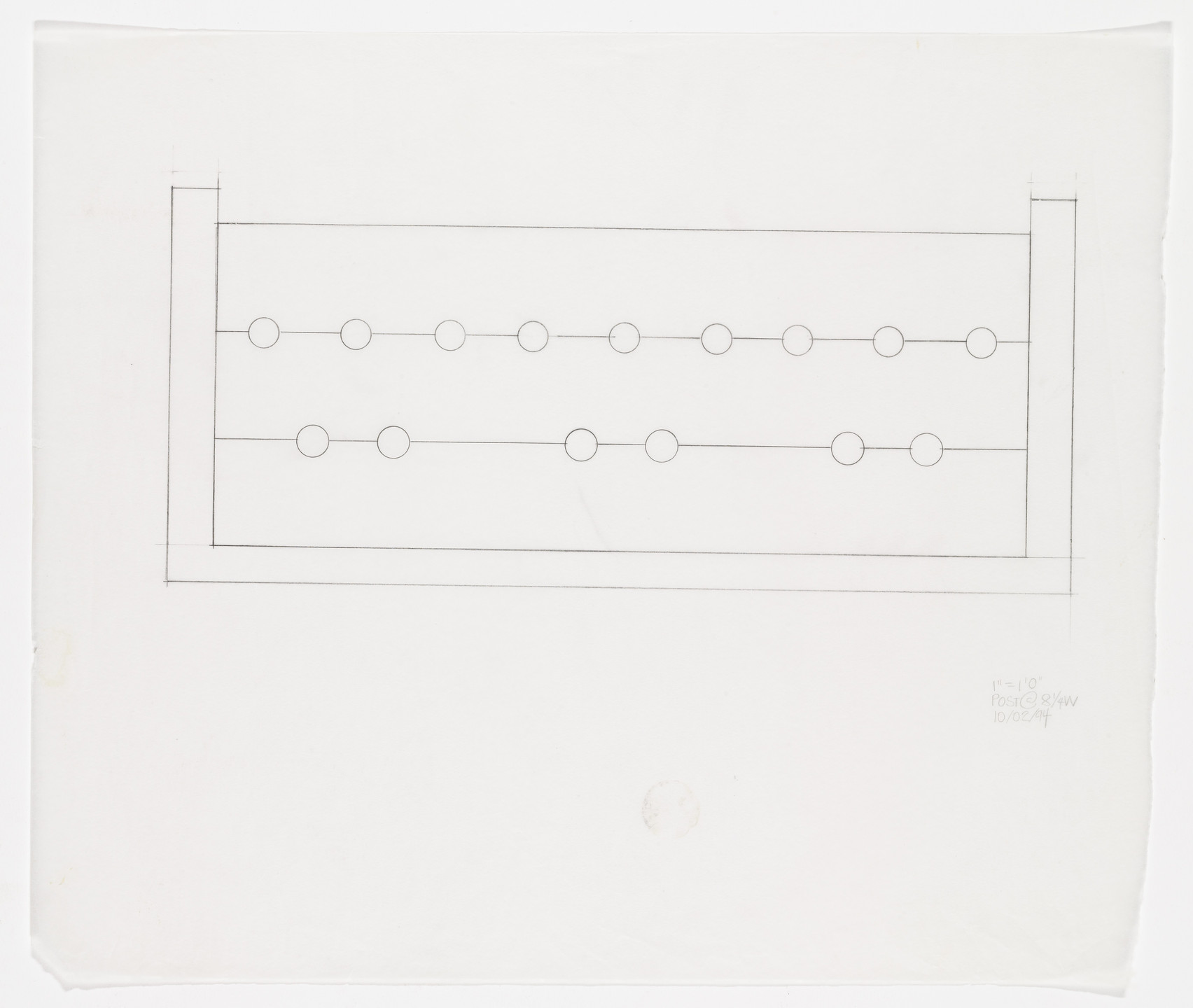 Cady Noland. Untitled from The Tower of Terror Studies. 1994