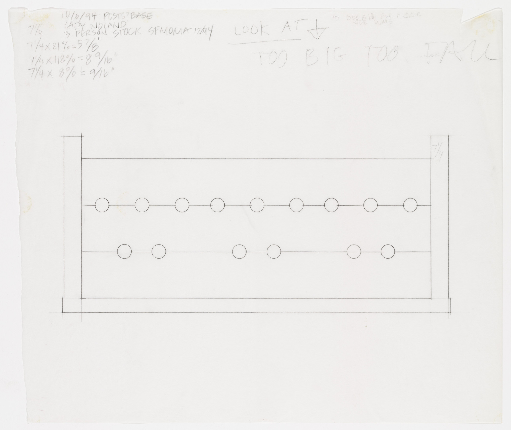 Cady Noland. Untitled from The Tower of Terror Studies