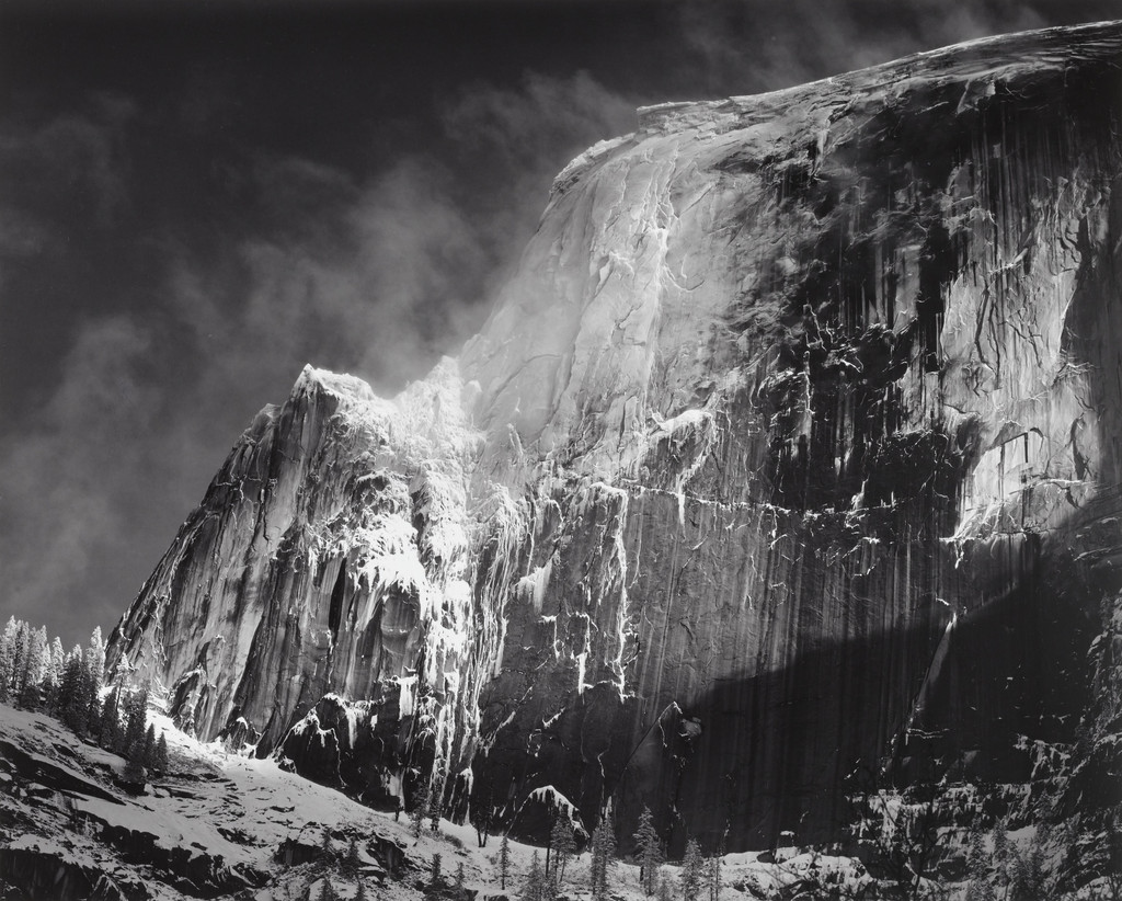 Half Dome, Blowing Snow, Yosemite National Park, California